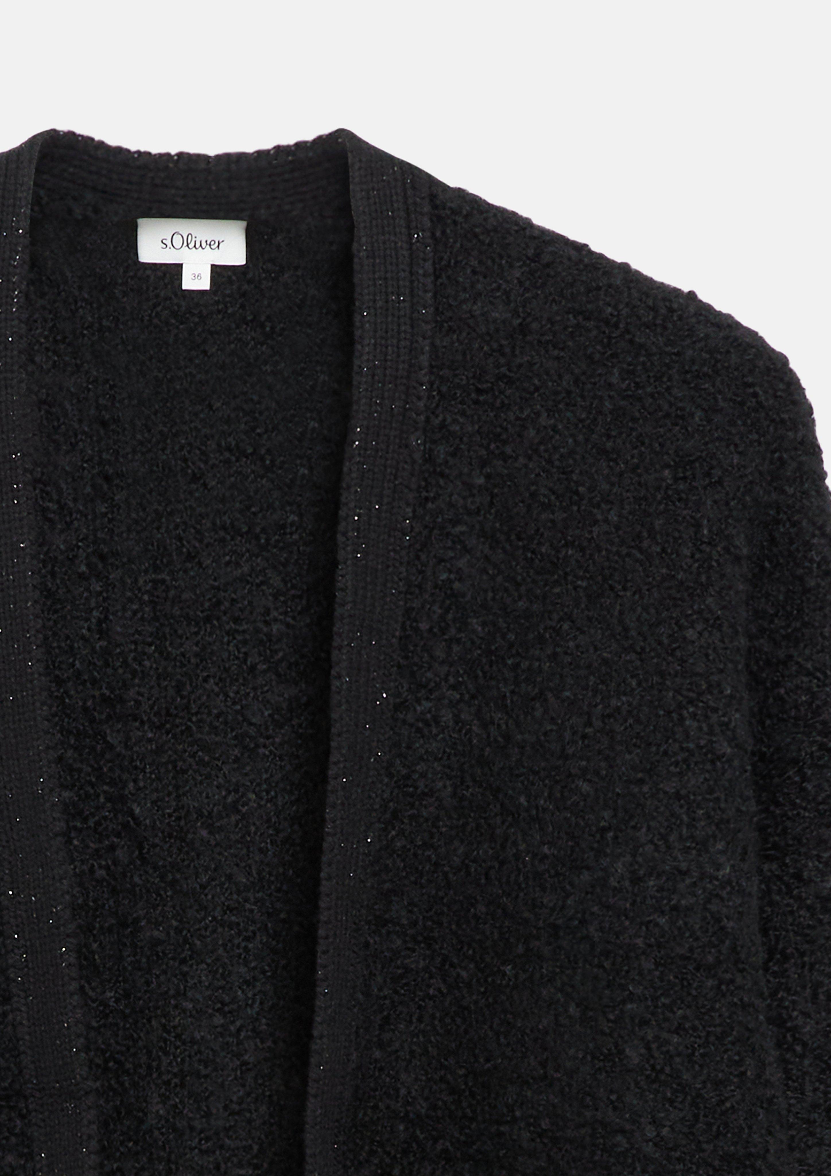 Femmes Veste en tricot en noir de s.Oliver