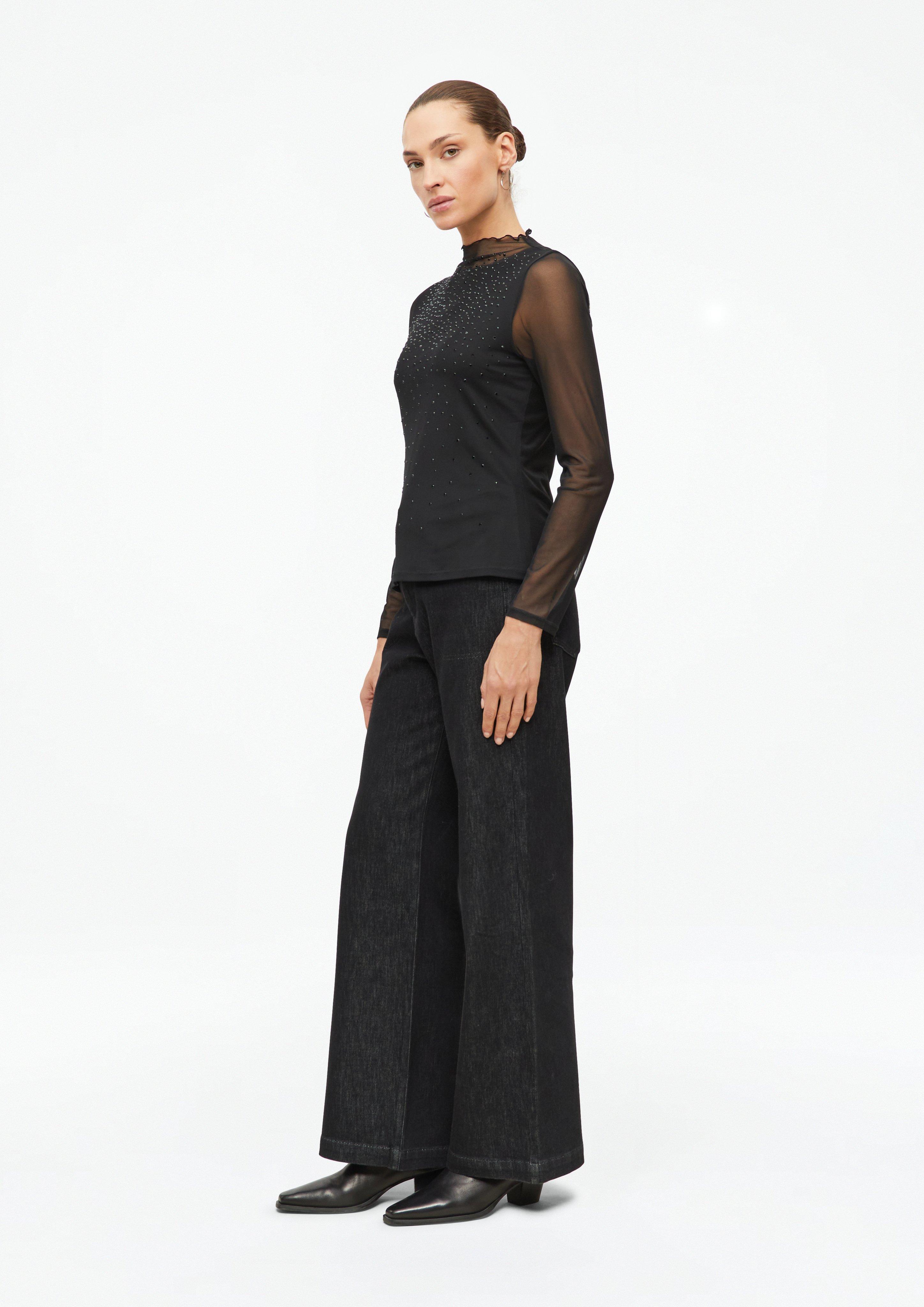 Damen T-Shirt in schwarz von s.Oliver BLACK LABEL