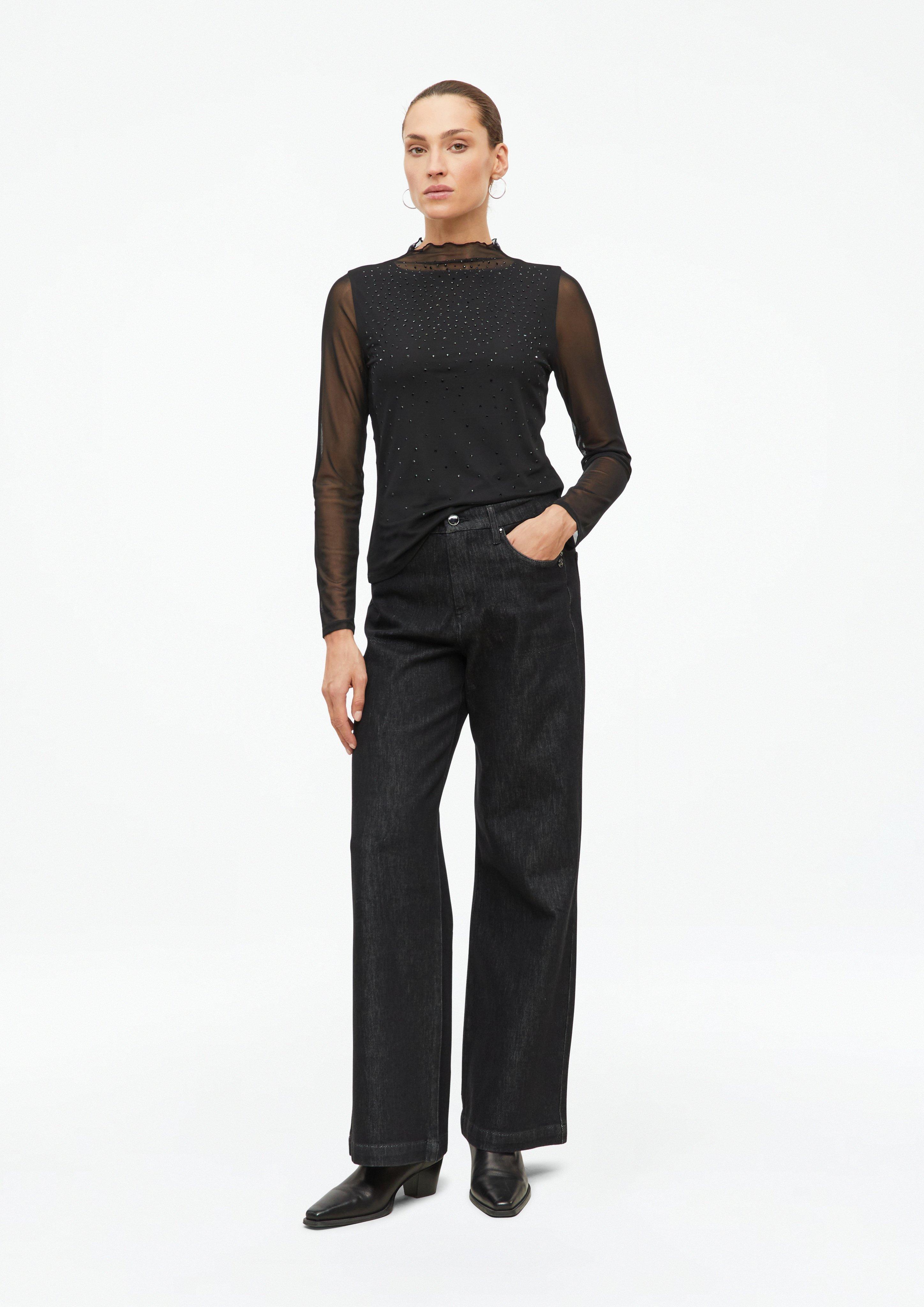 Damen T-Shirt in schwarz von s.Oliver BLACK LABEL