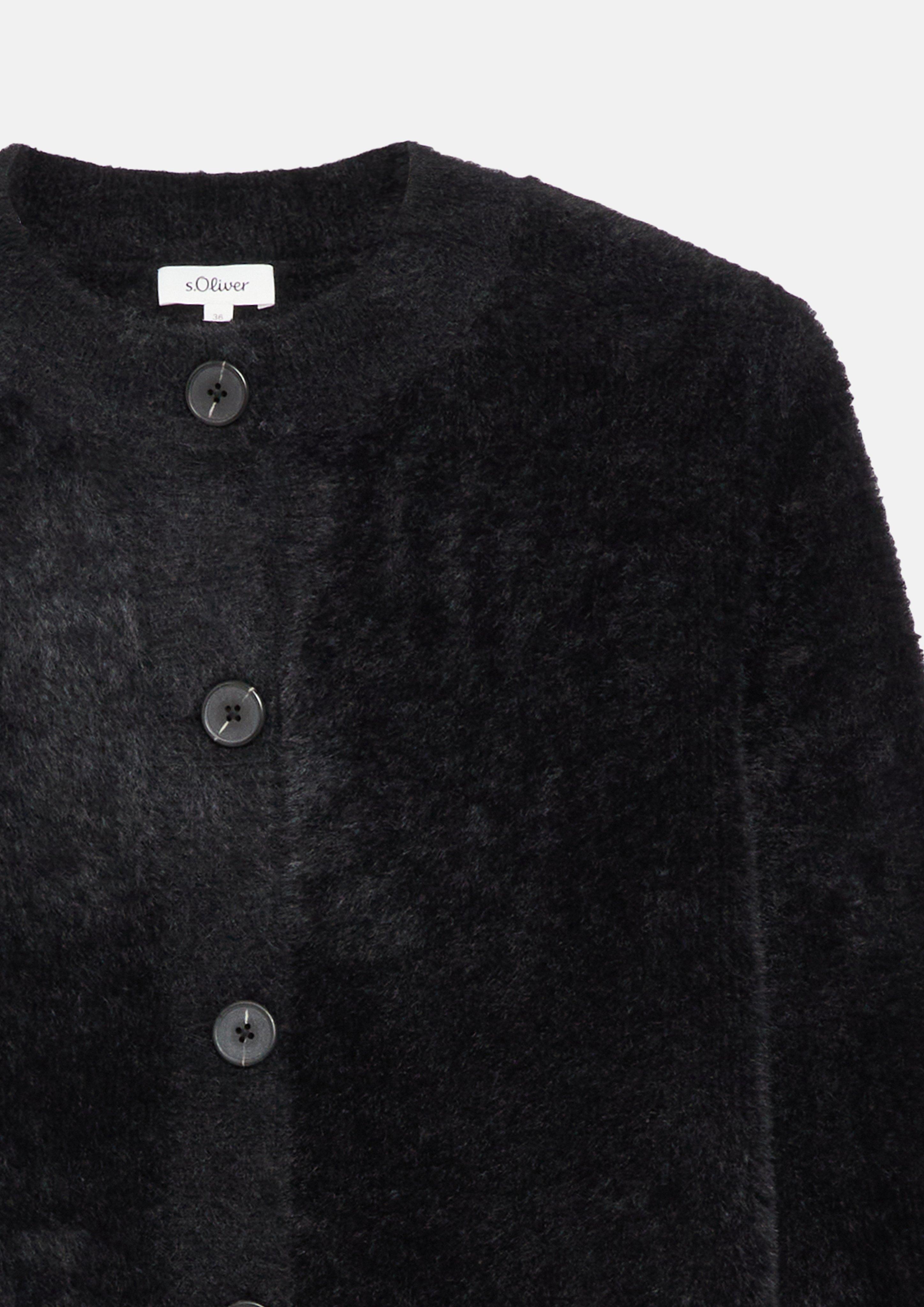 Femmes Veste en tricot en noir de s.Oliver