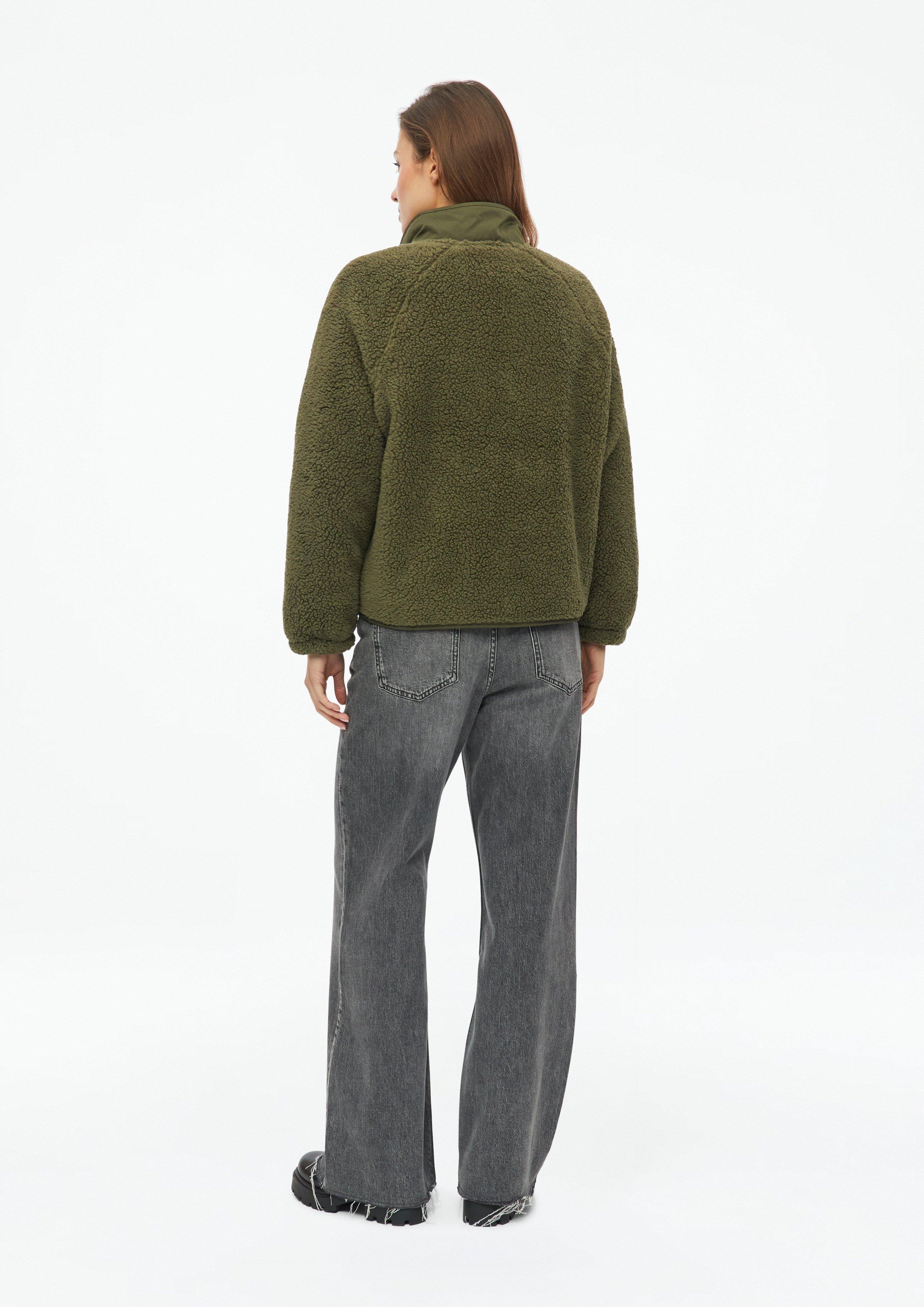 Damen Sweatshirt Jacke in olive von s.Oliver