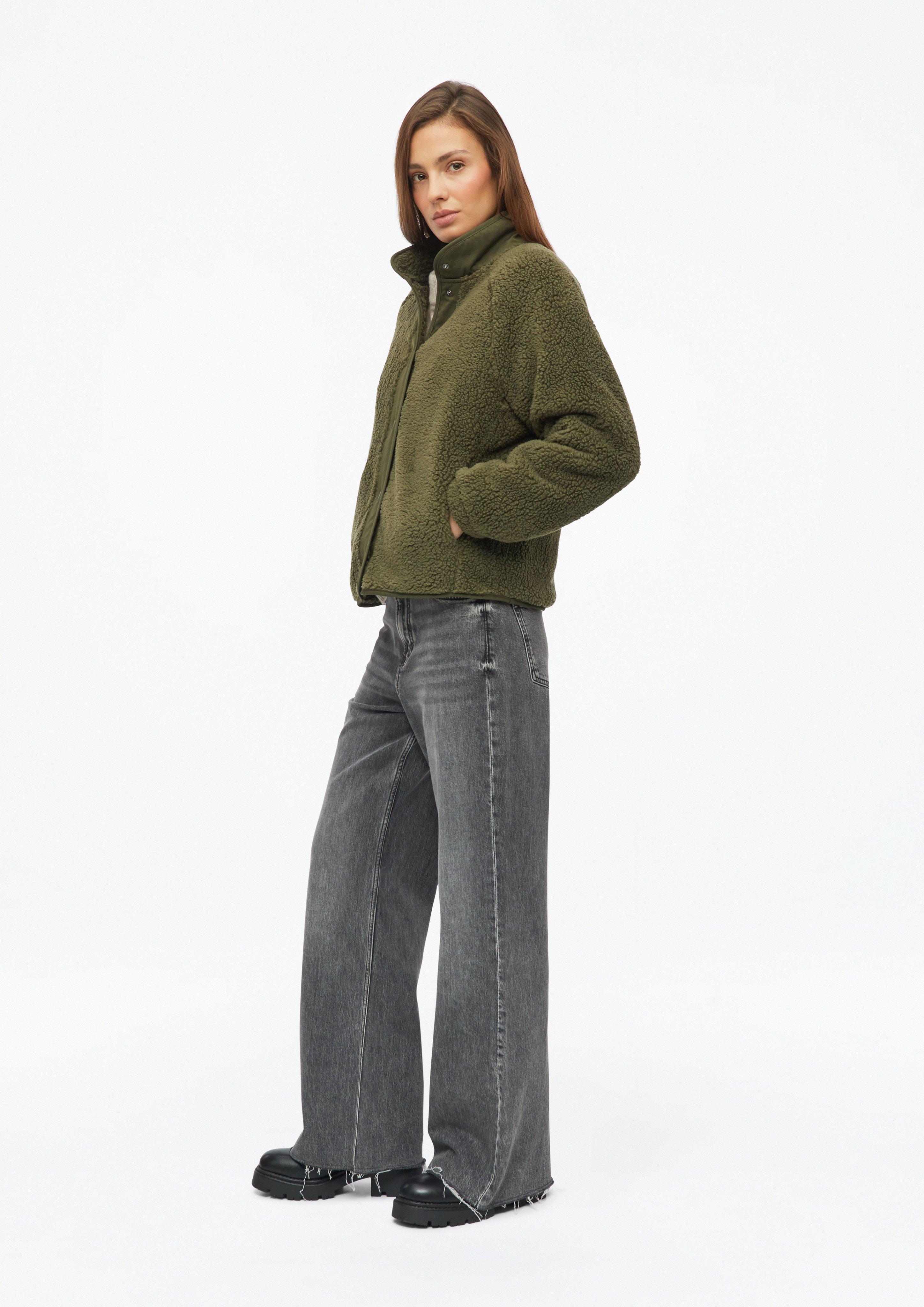 Damen Sweatshirt Jacke in olive von s.Oliver