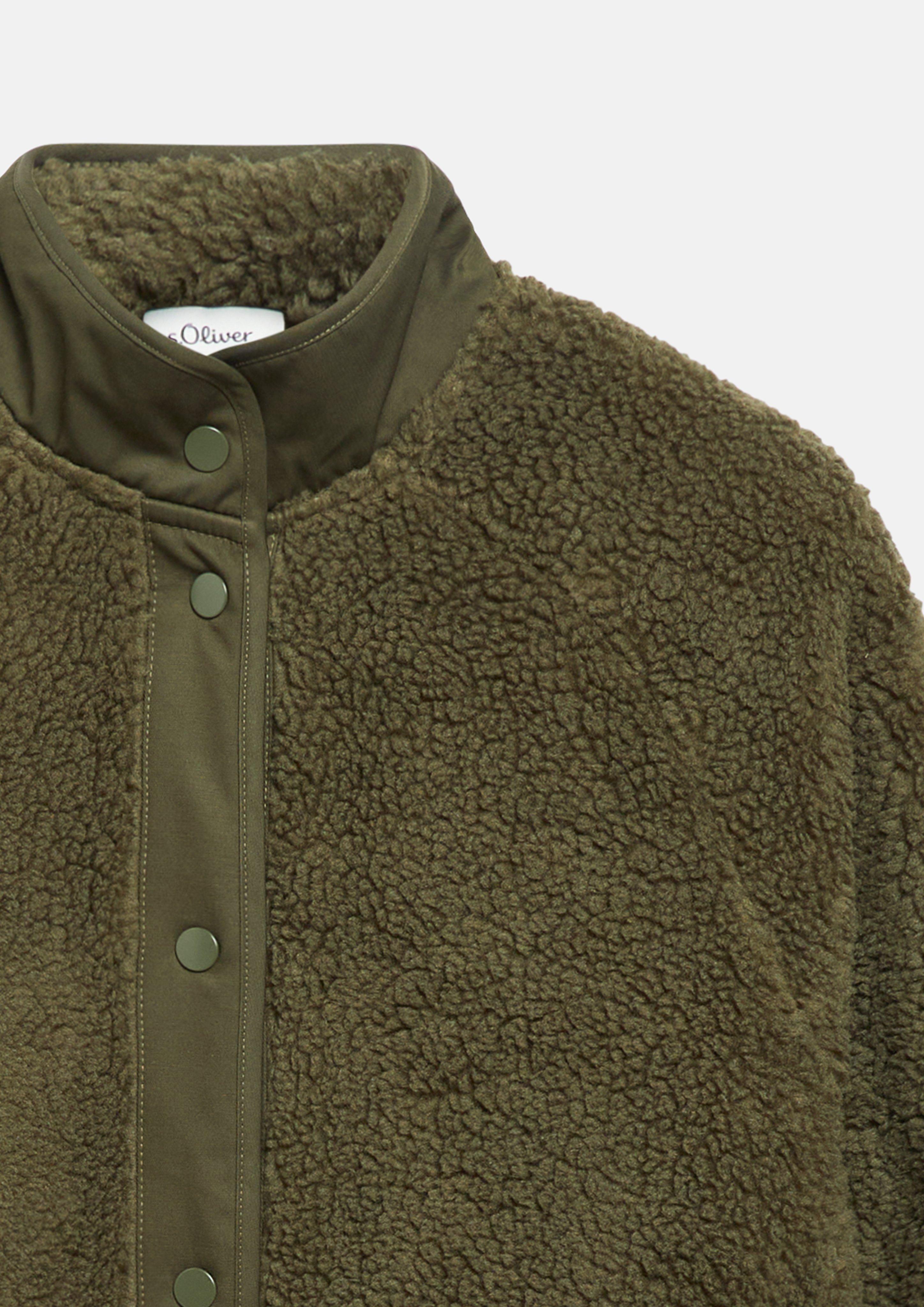 Damen Sweatshirt Jacke in olive von s.Oliver