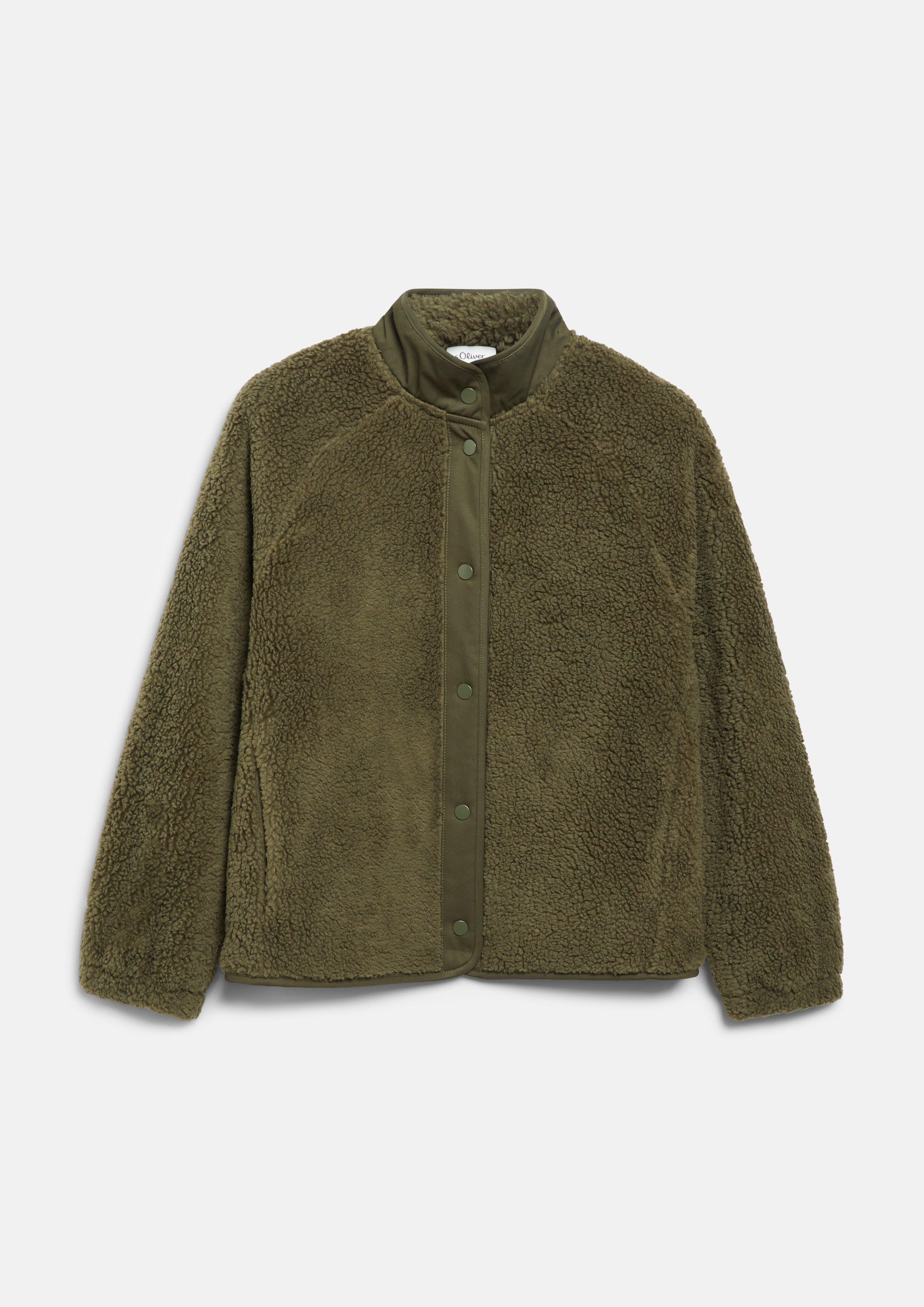 Damen Sweatshirt Jacke in olive von s.Oliver