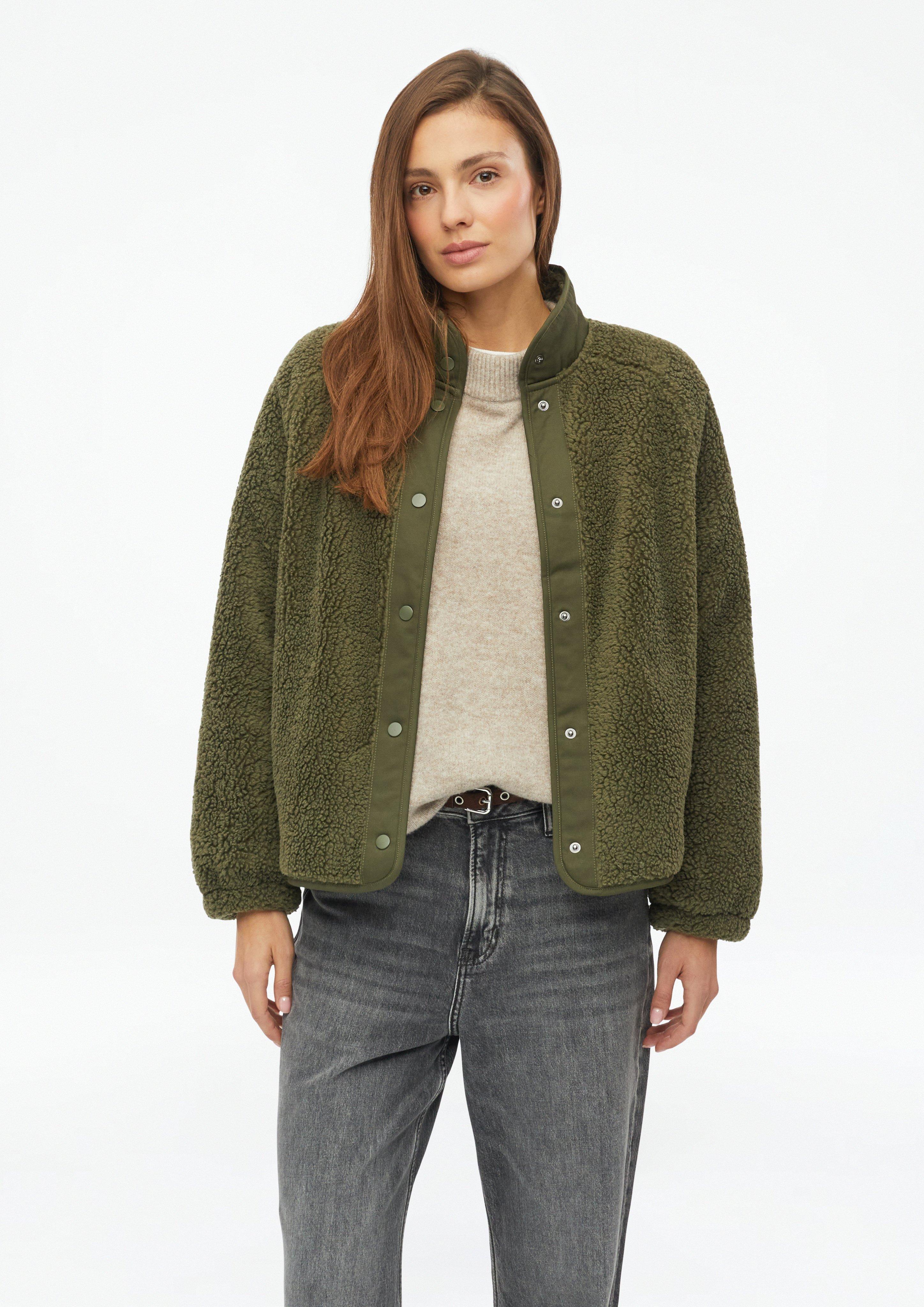 Damen Sweatshirt Jacke in olive von s.Oliver
