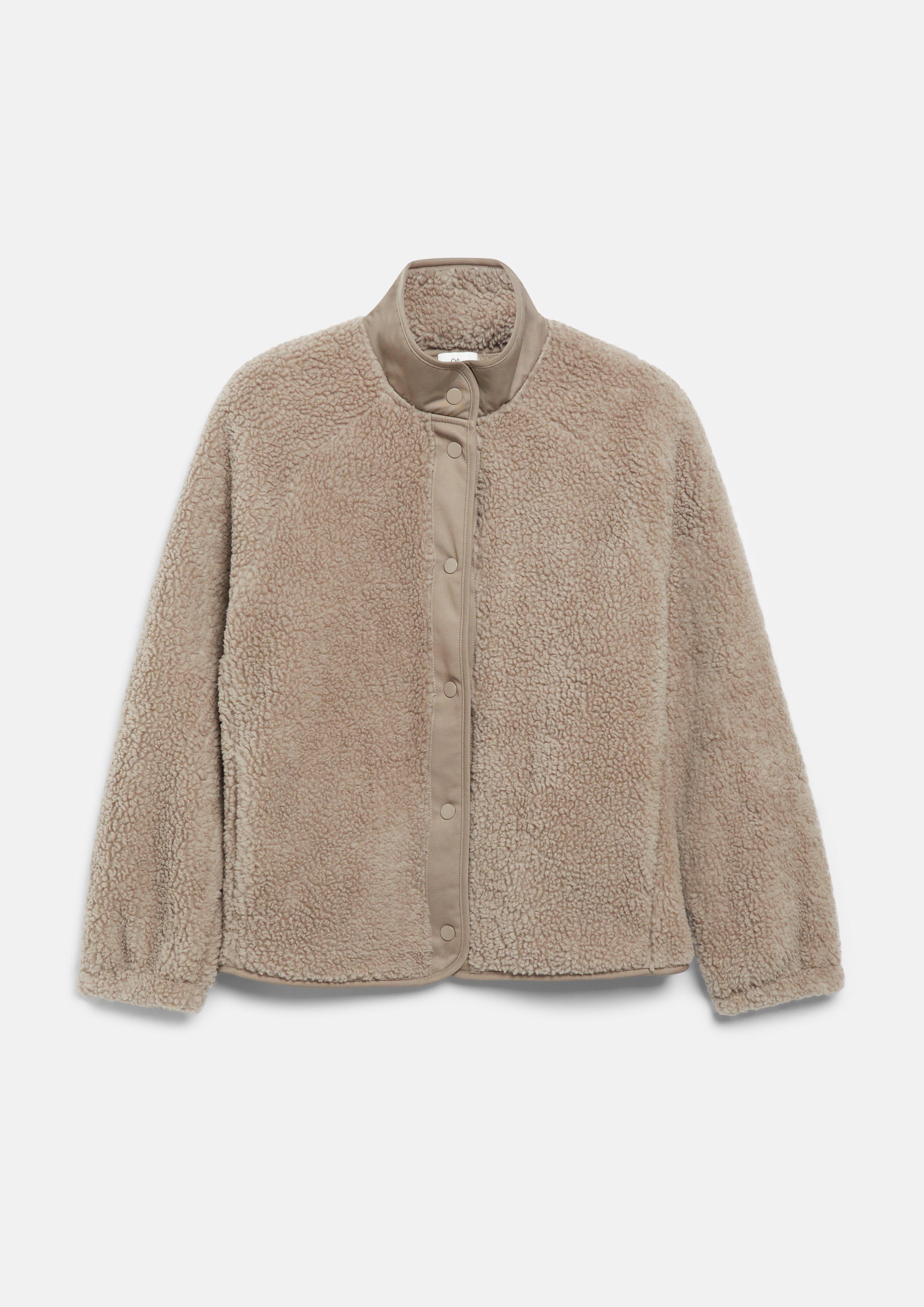 Damen Sweatshirt Jacke in beige von s.Oliver