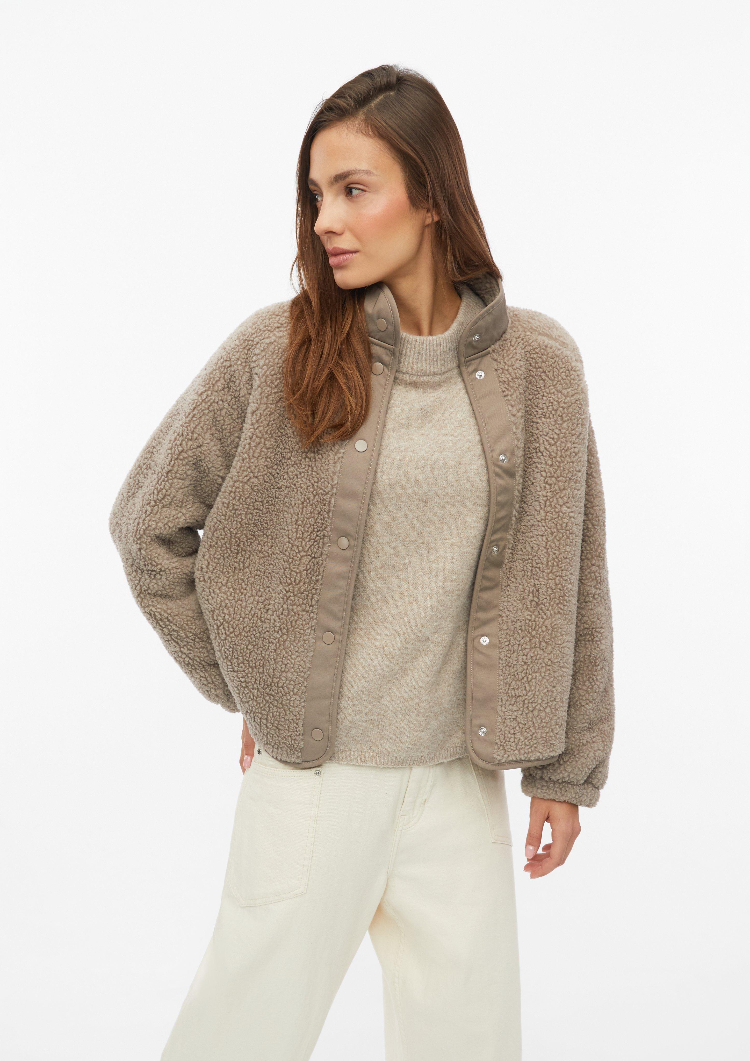 Sweatshirt Jacke in Farbe beige von s.Oliver