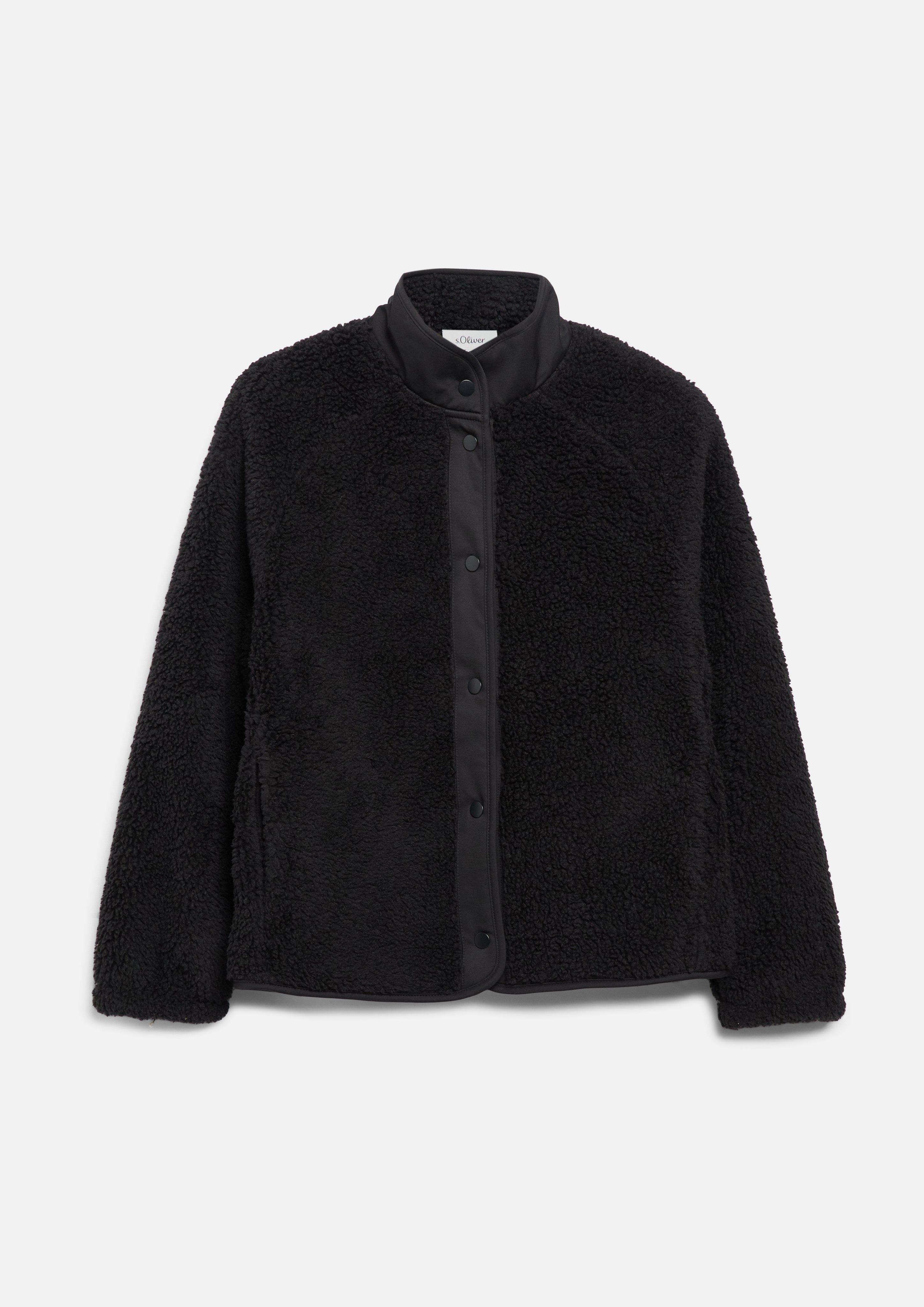 Damen Sweatshirt Jacke in schwarz von s.Oliver