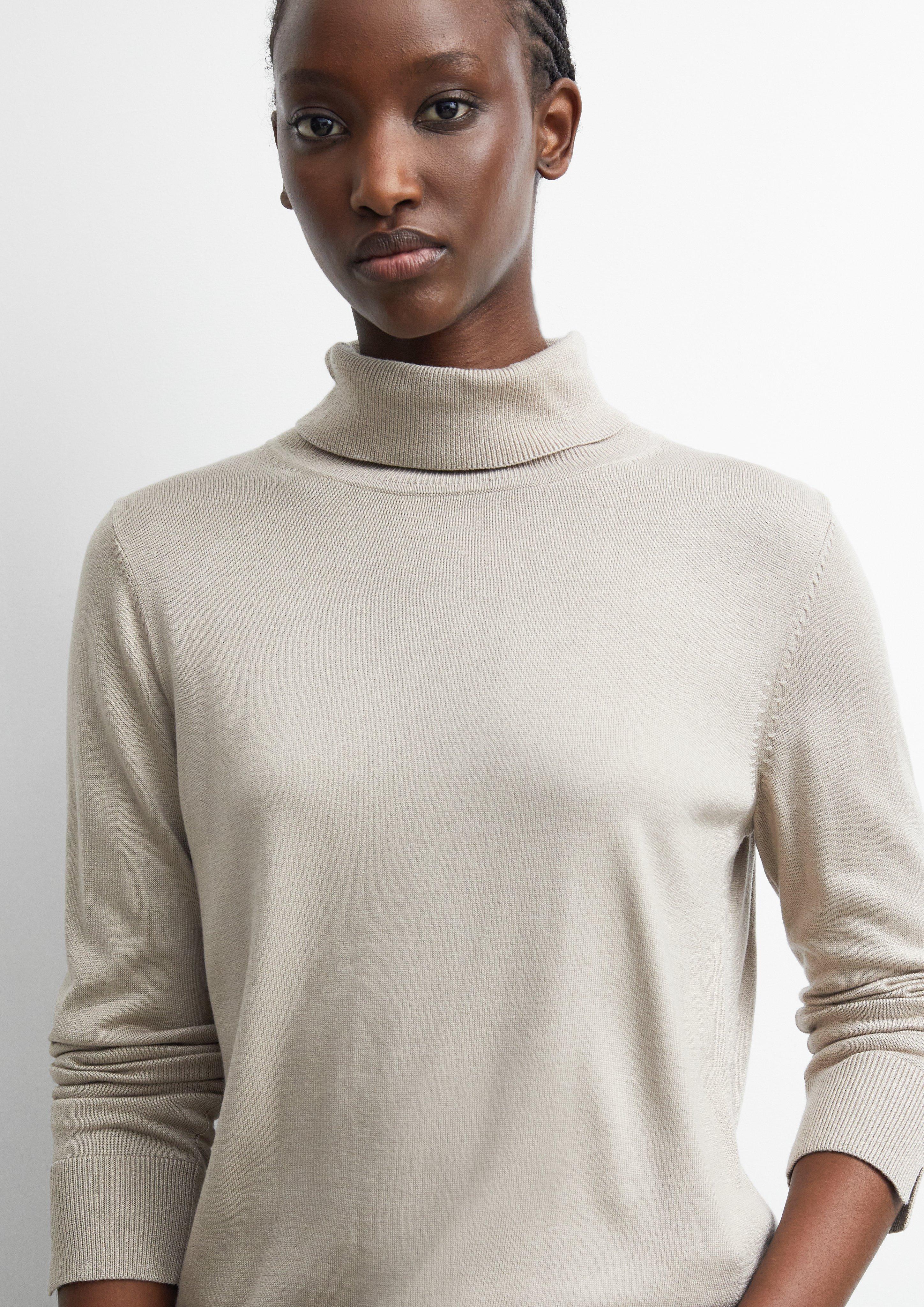 Pull en tricot en beige de COMMA