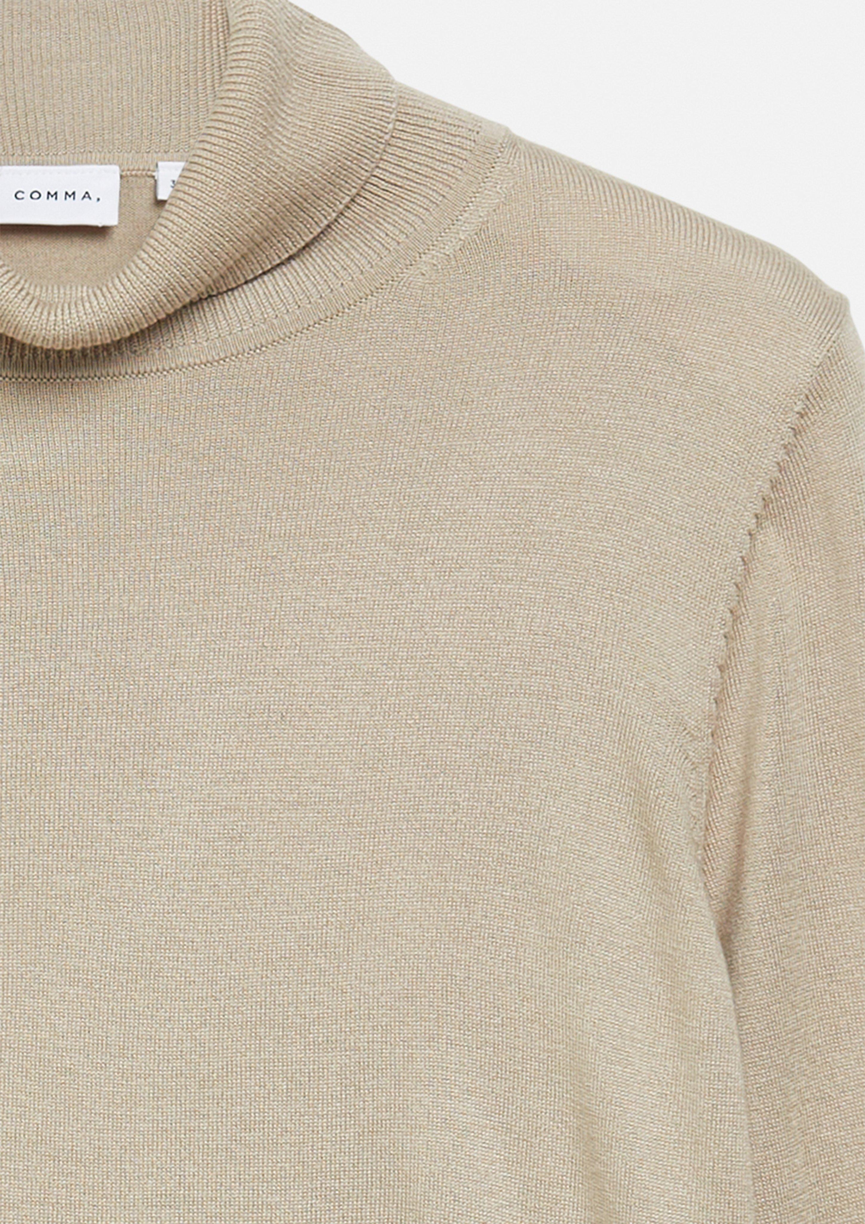 Pull en tricot en beige de COMMA