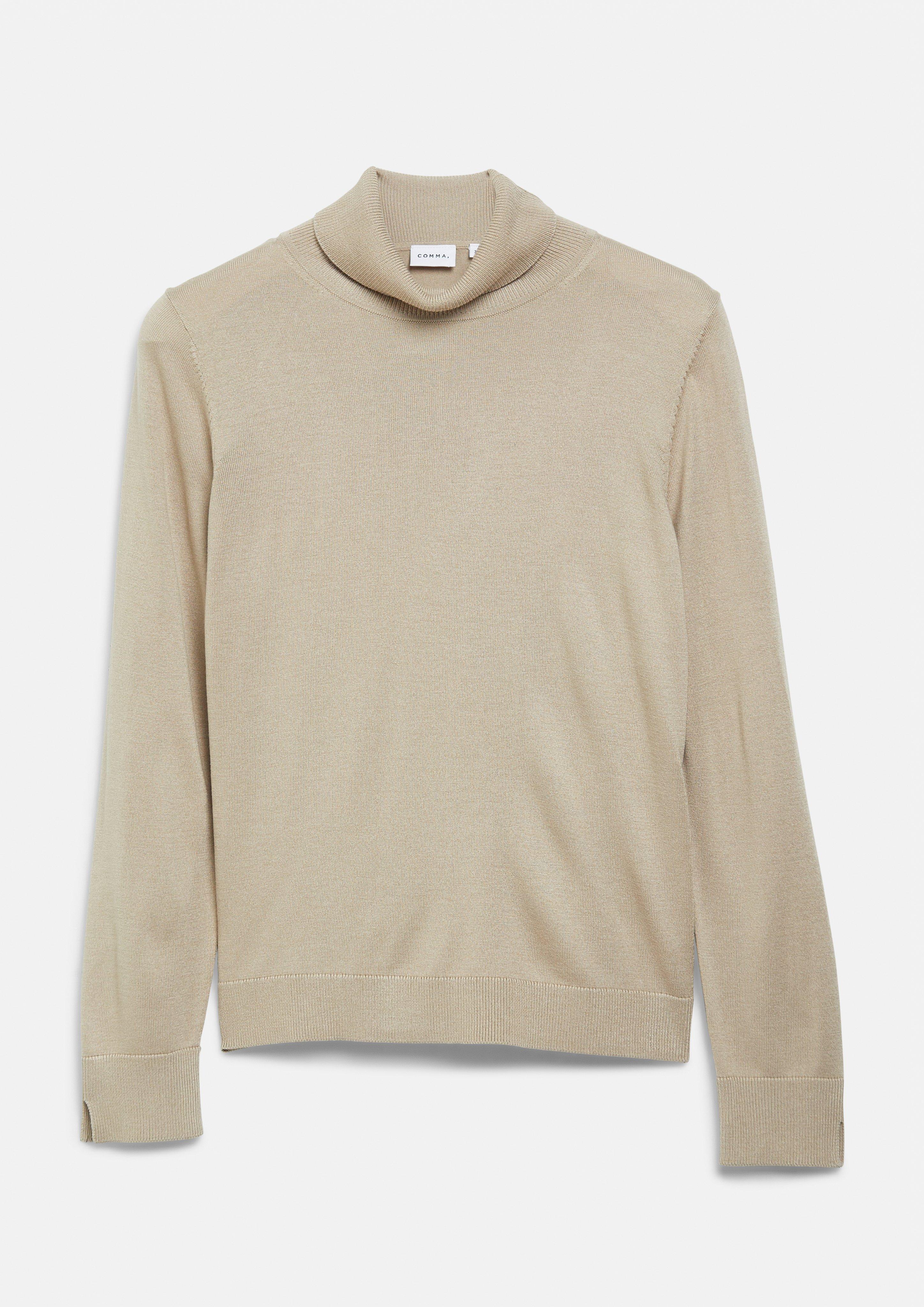 Pull en tricot en beige de COMMA