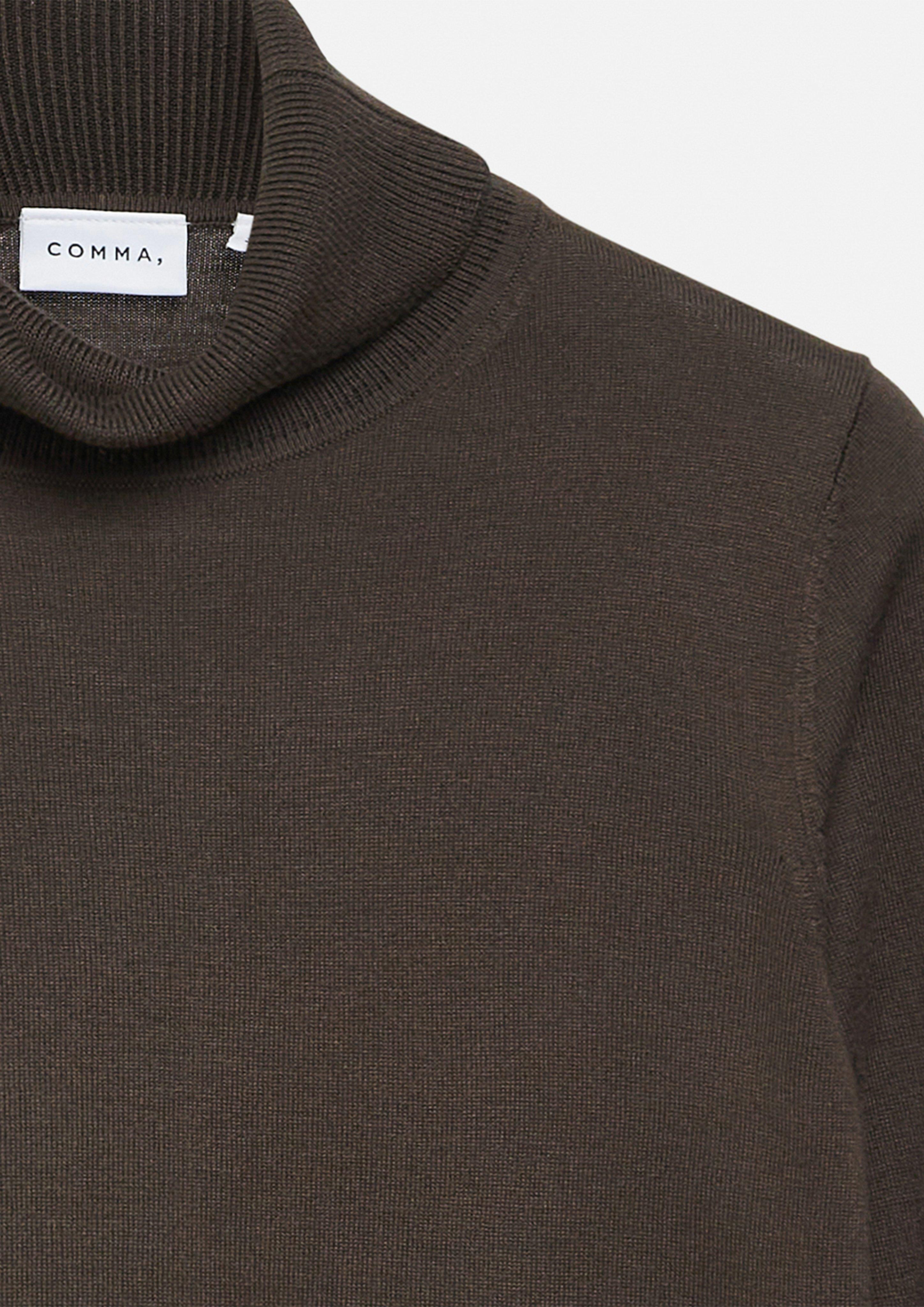 Pull en tricot en brun de COMMA