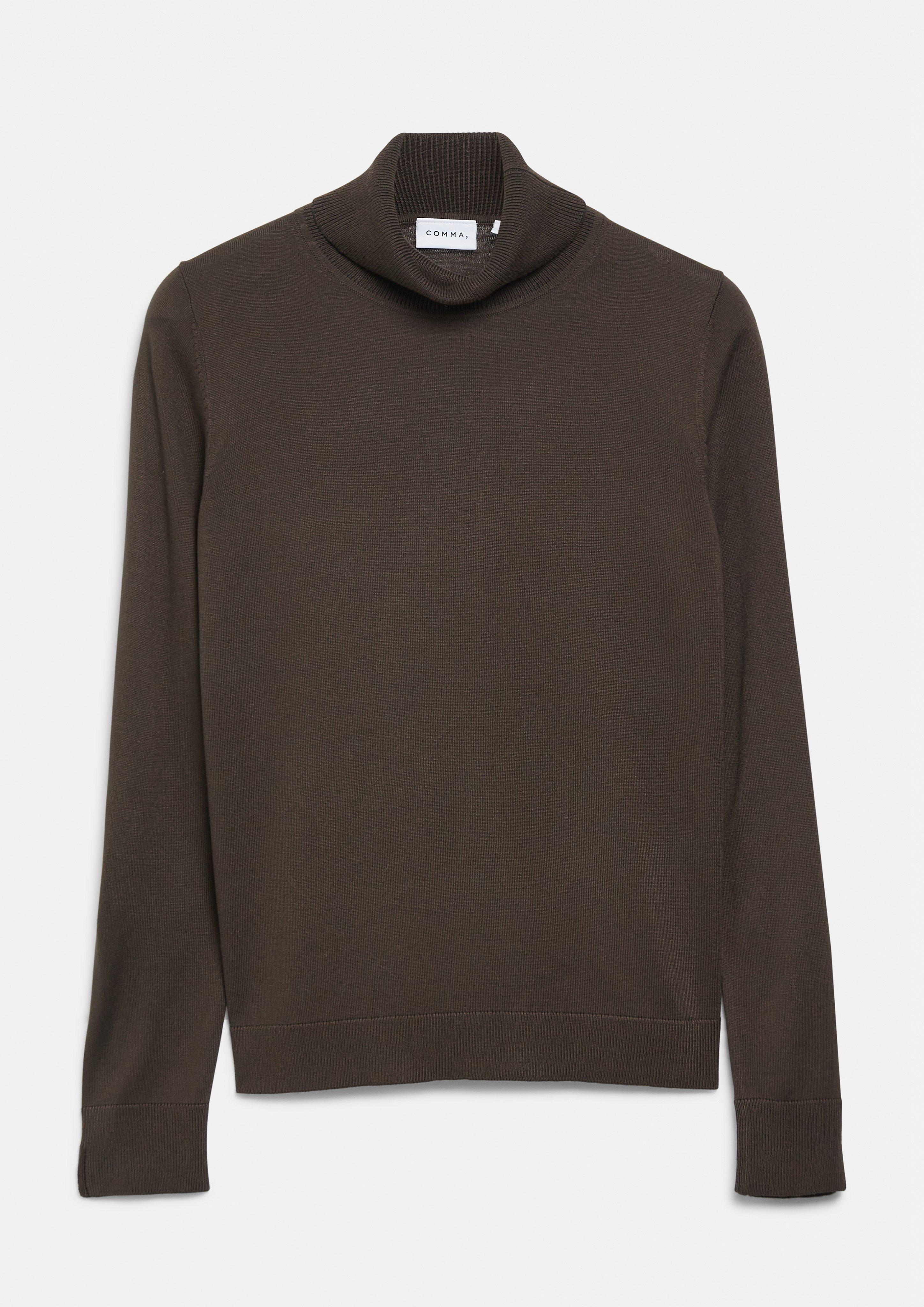 Pull en tricot en brun de COMMA