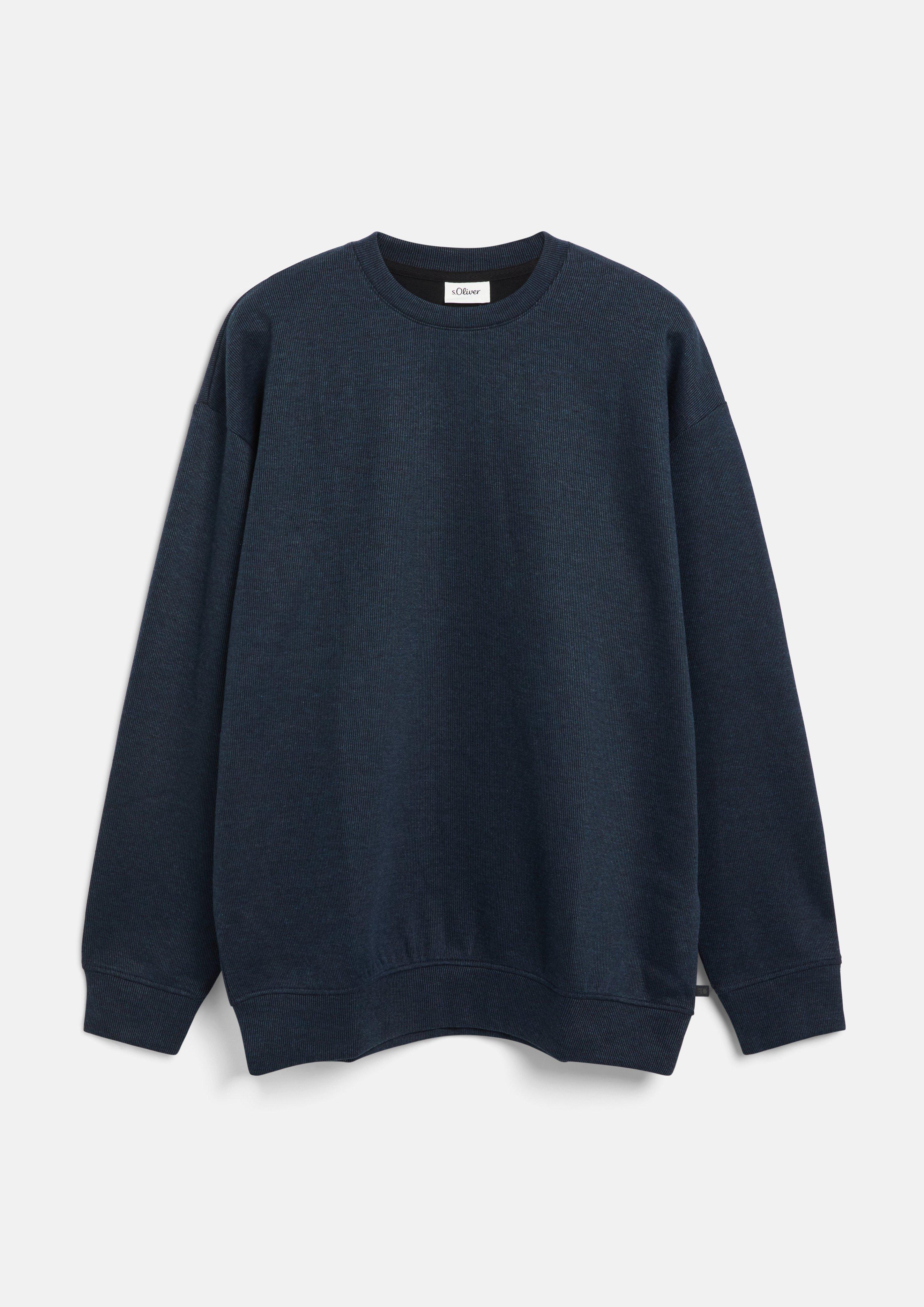 Heren Sweatshirt in blauw van s.Oliver