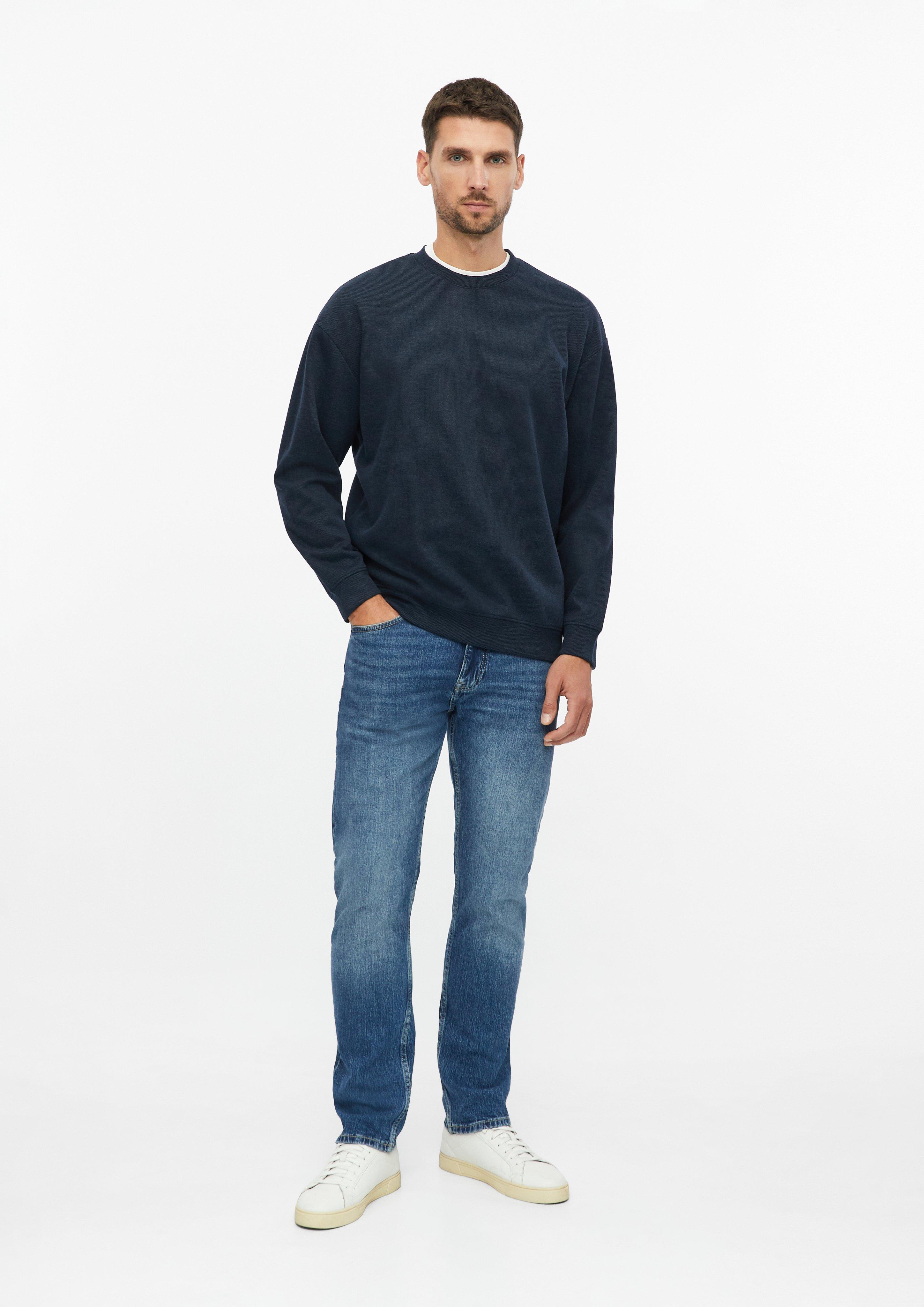 Heren Sweatshirt in blauw van s.Oliver