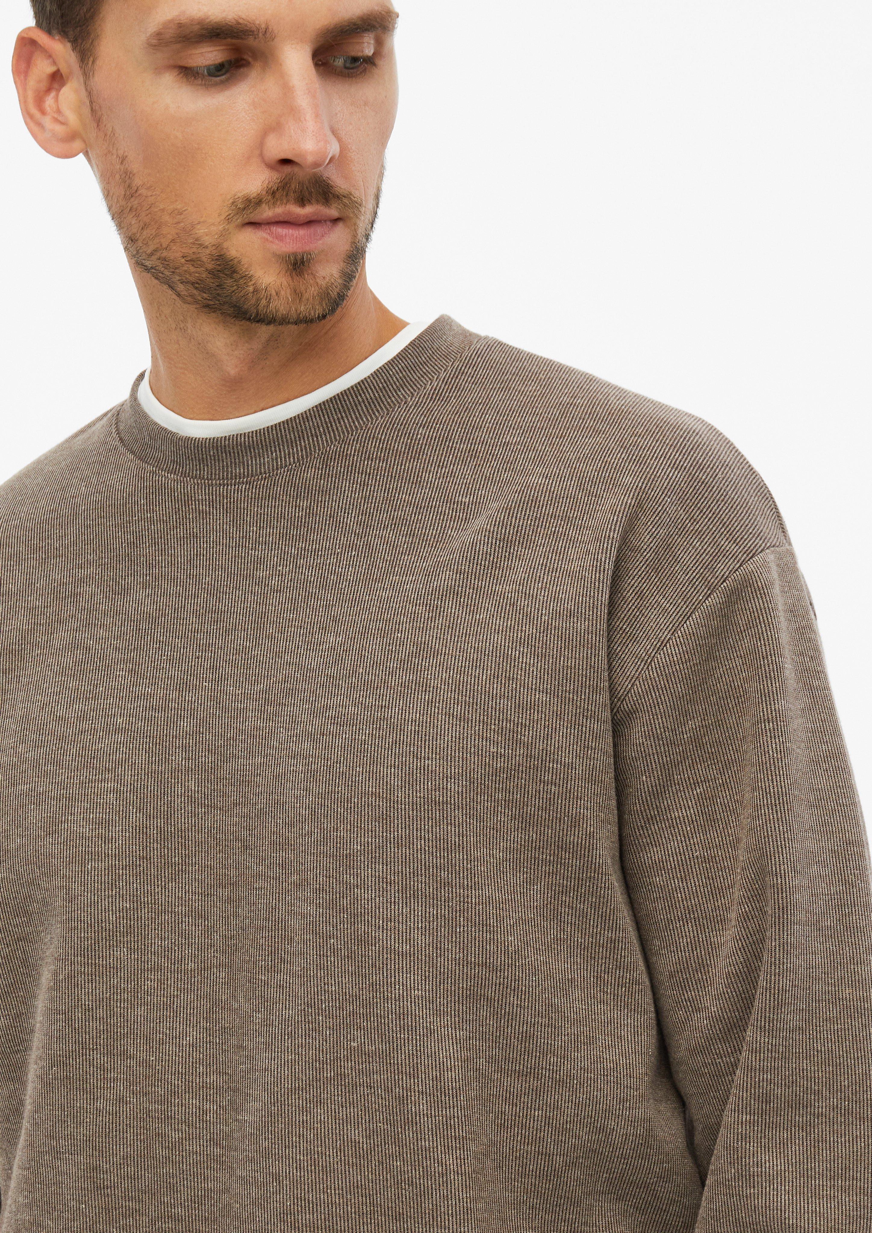 Hommes Sweat-shirt en brun de s.Oliver