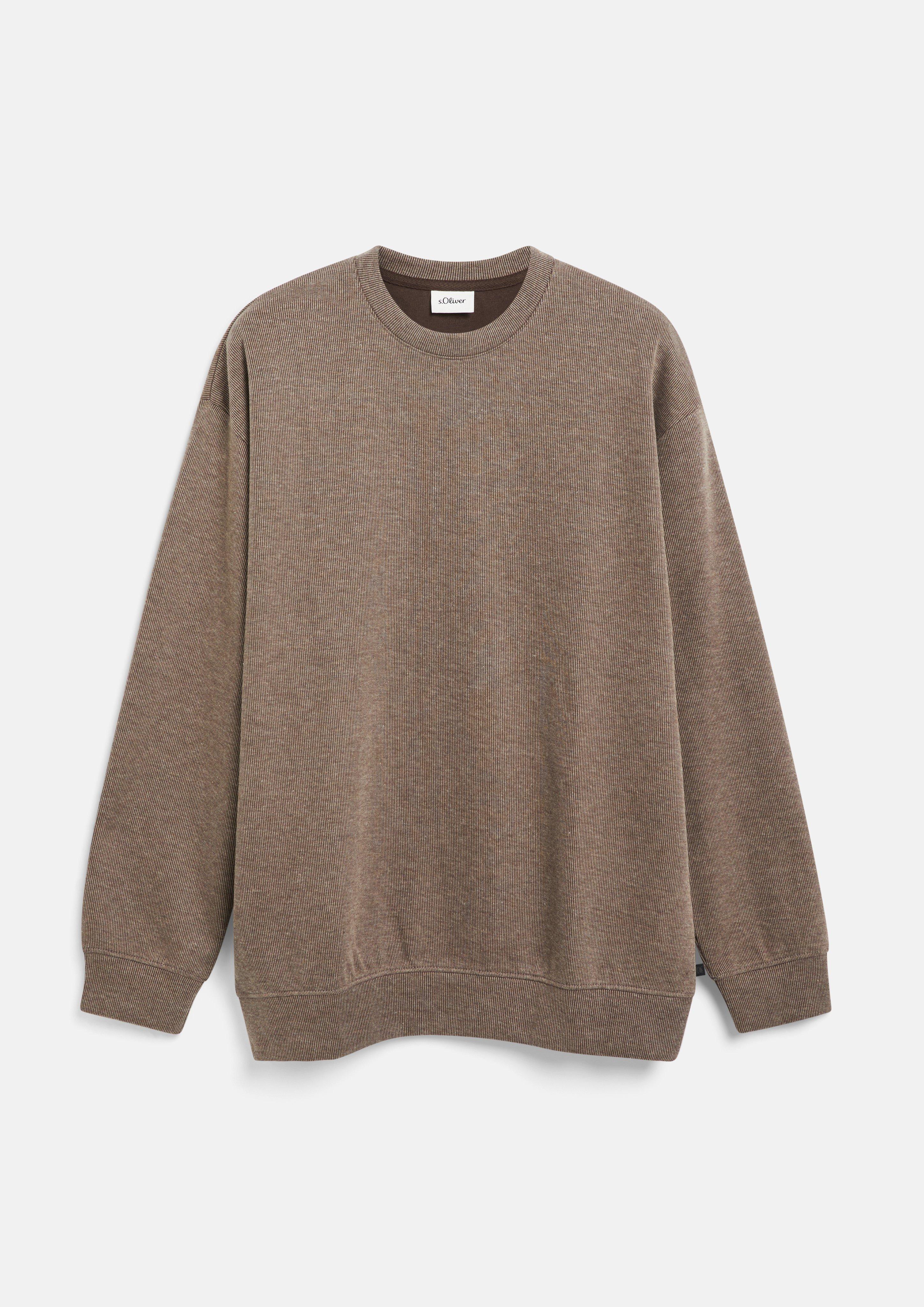 Hommes Sweat-shirt en brun de s.Oliver