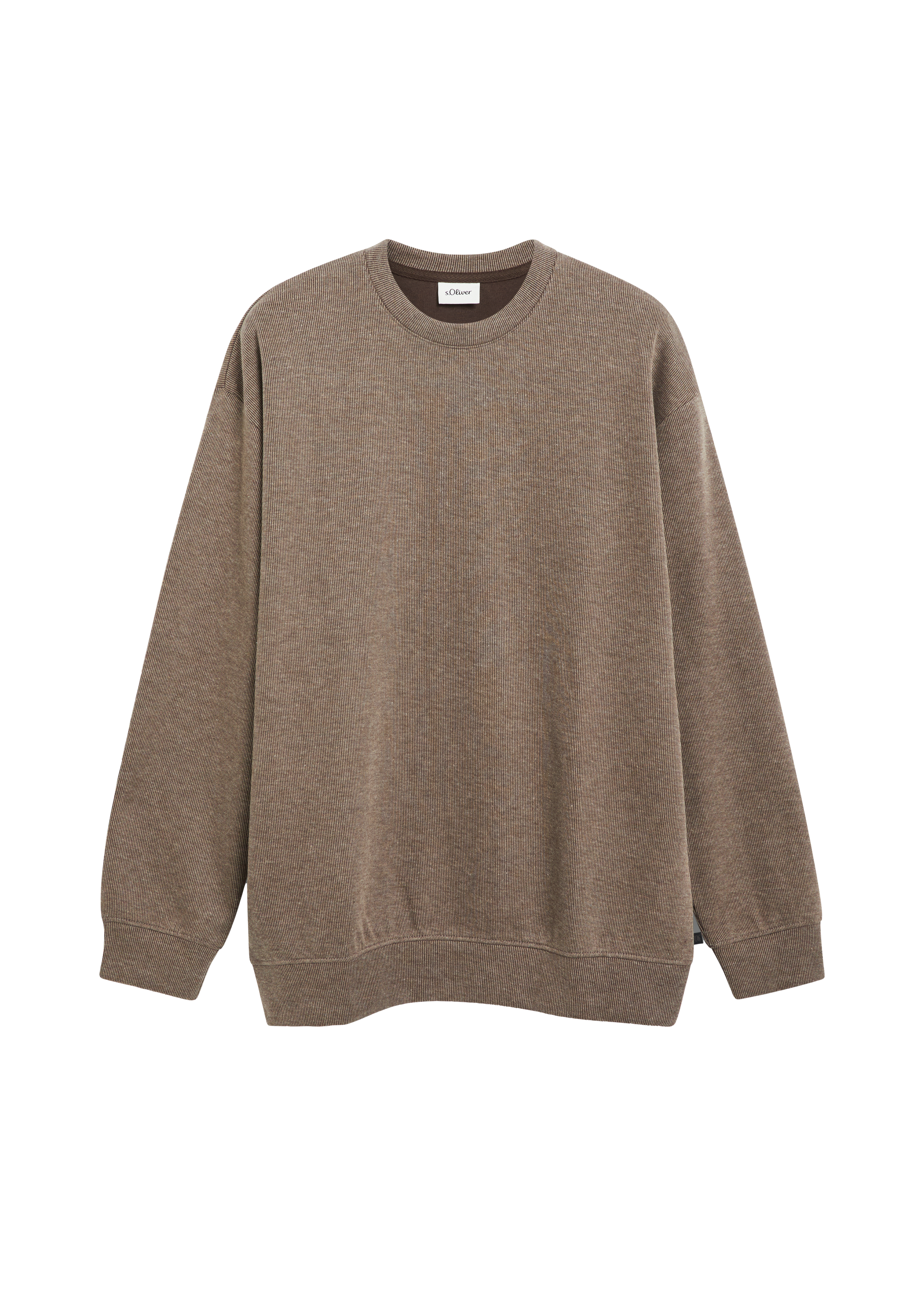 Sweatshirt met moderne pasvorm en tweekleurig patroon