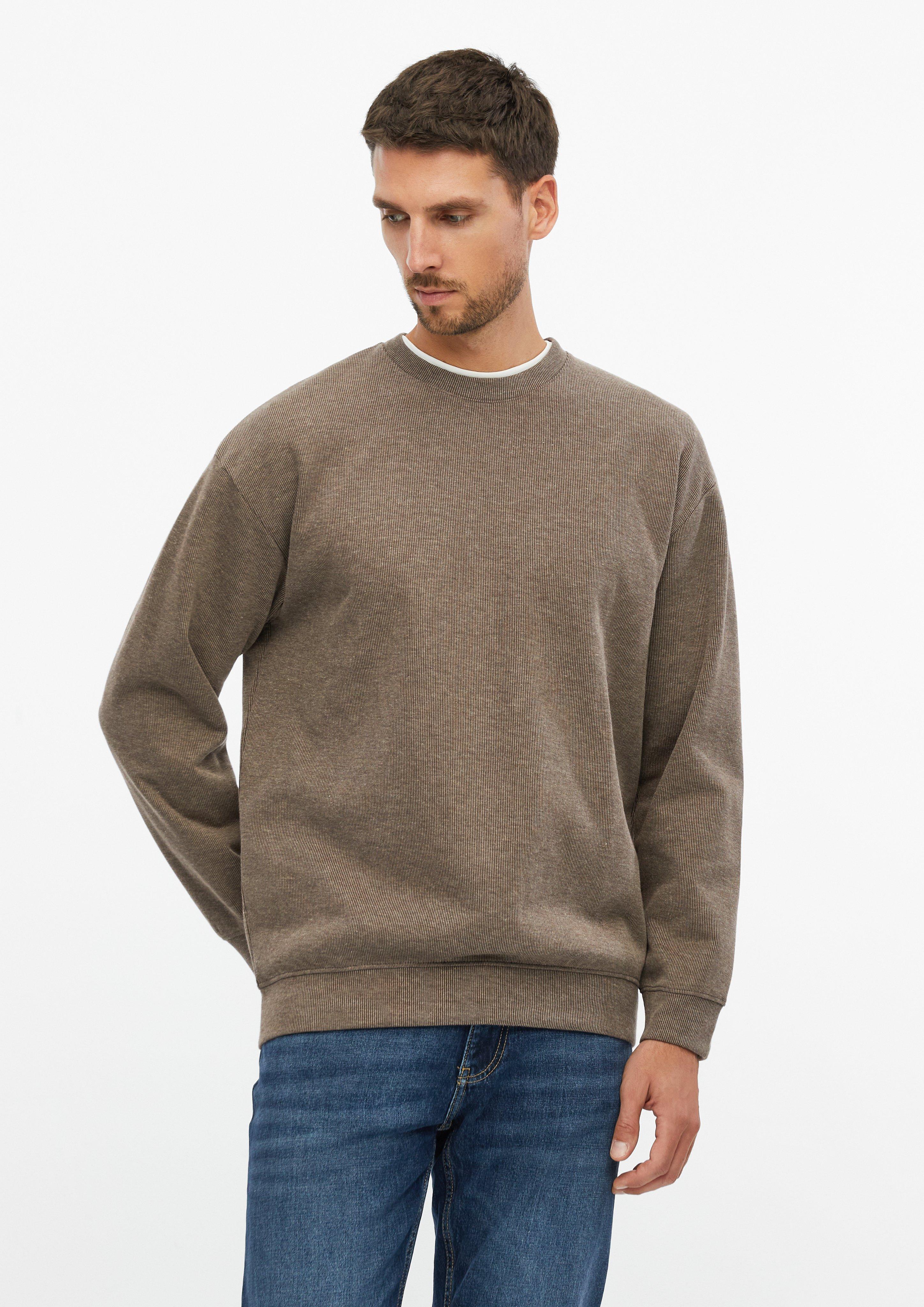 Hommes Sweat-shirt en brun de s.Oliver