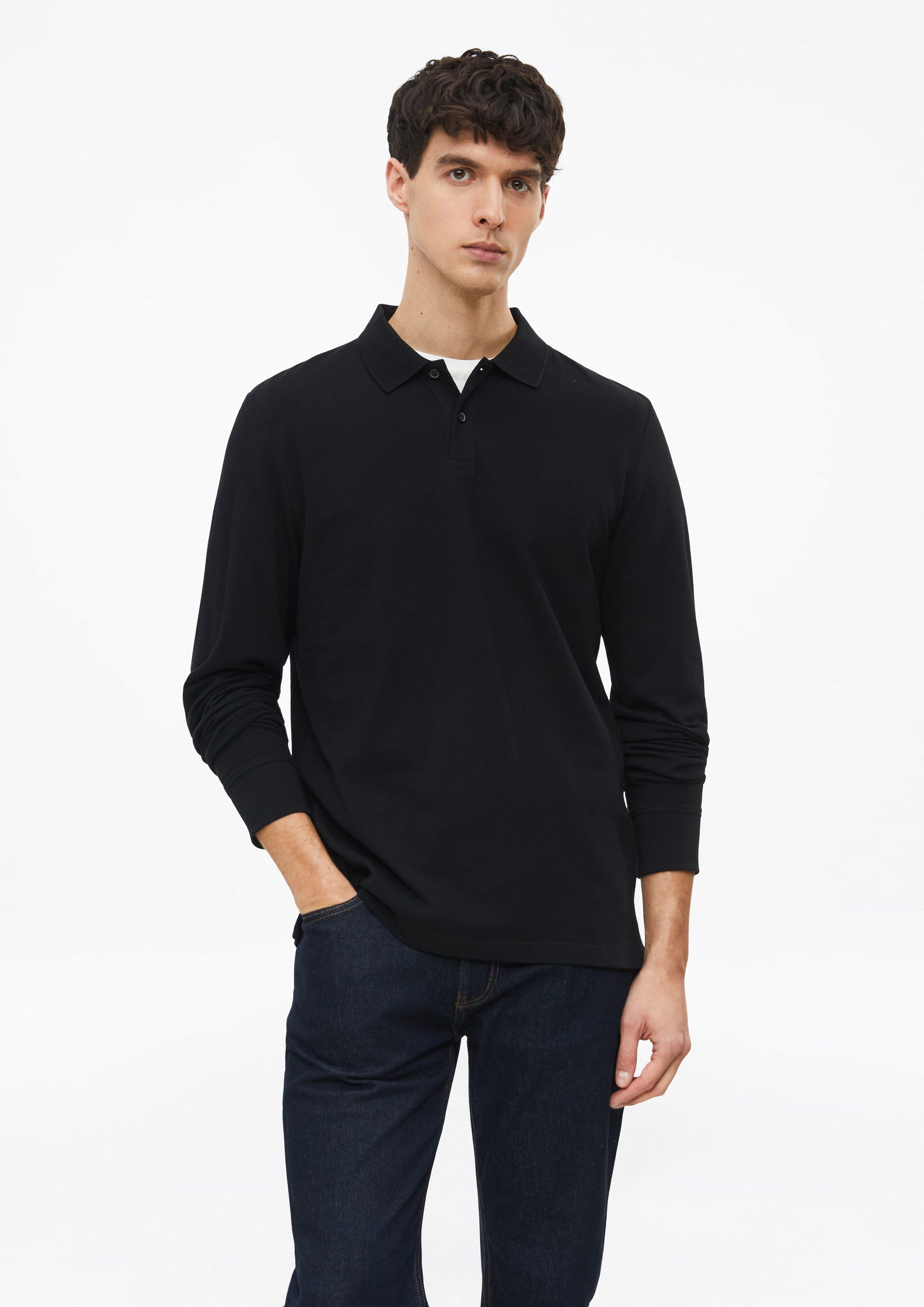 Koszulka polo w kolorze czarny od s.Oliver