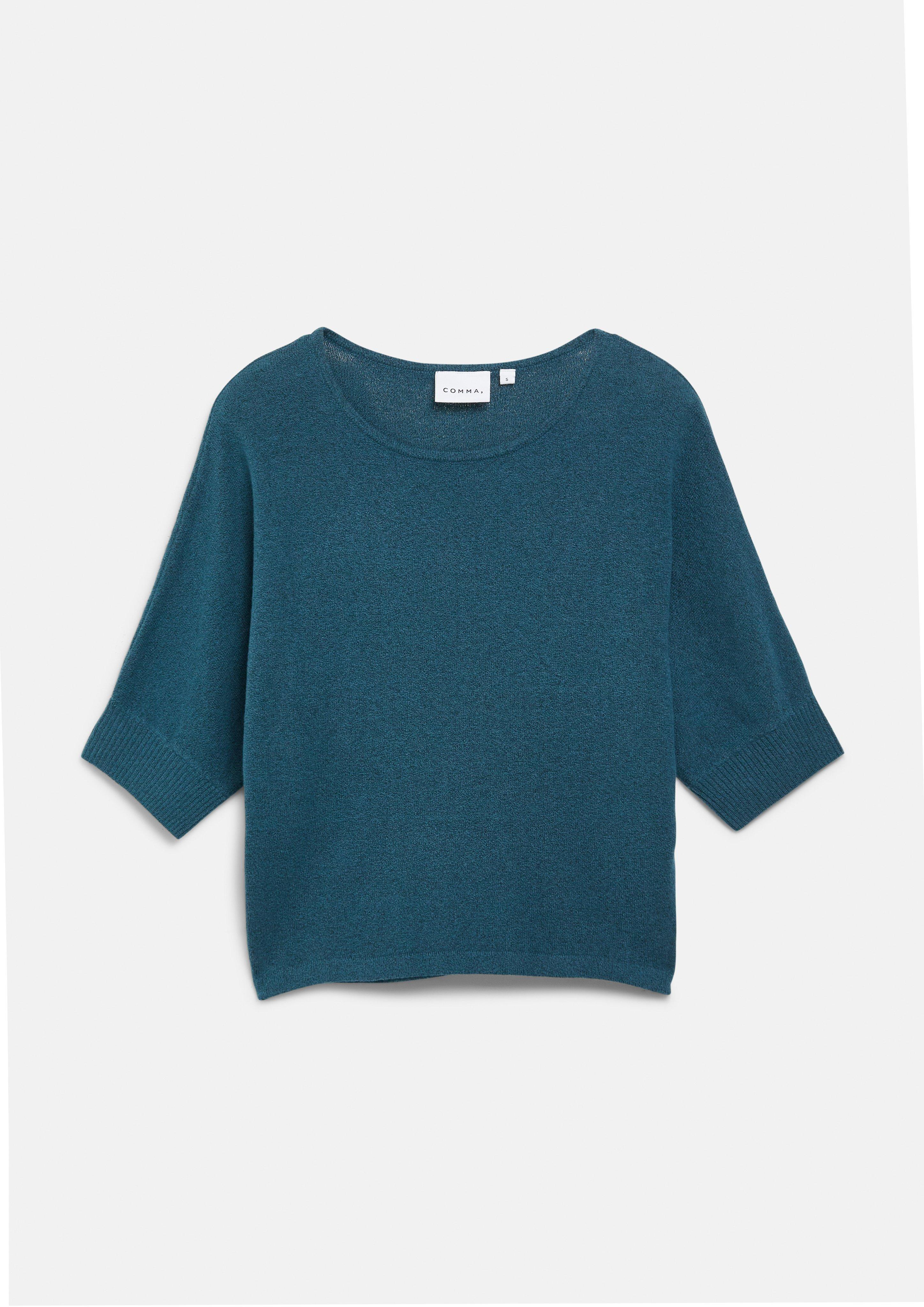 Pull en tricot en pétrole de COMMA