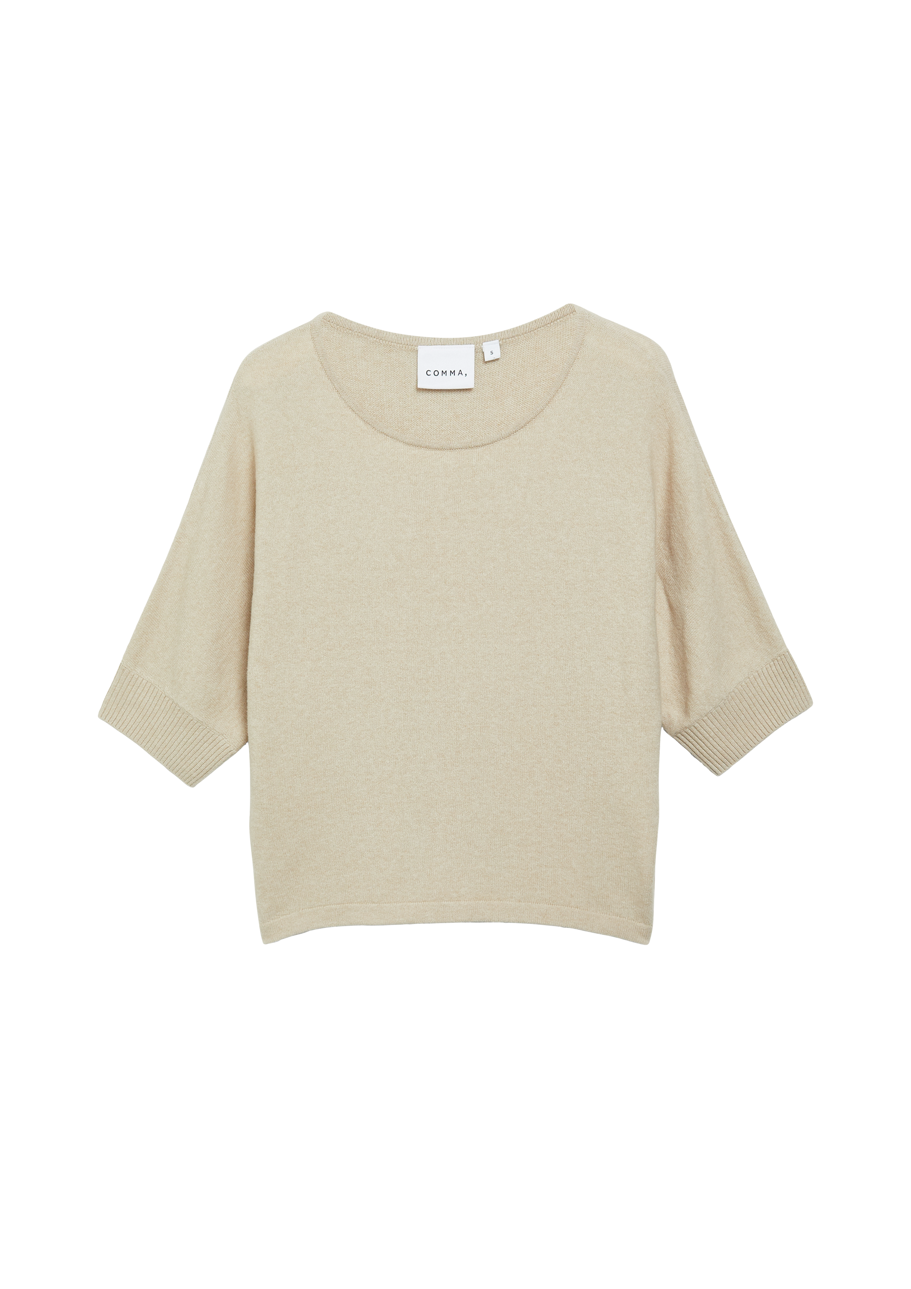 Zachte batwing-trui van een katoenmix