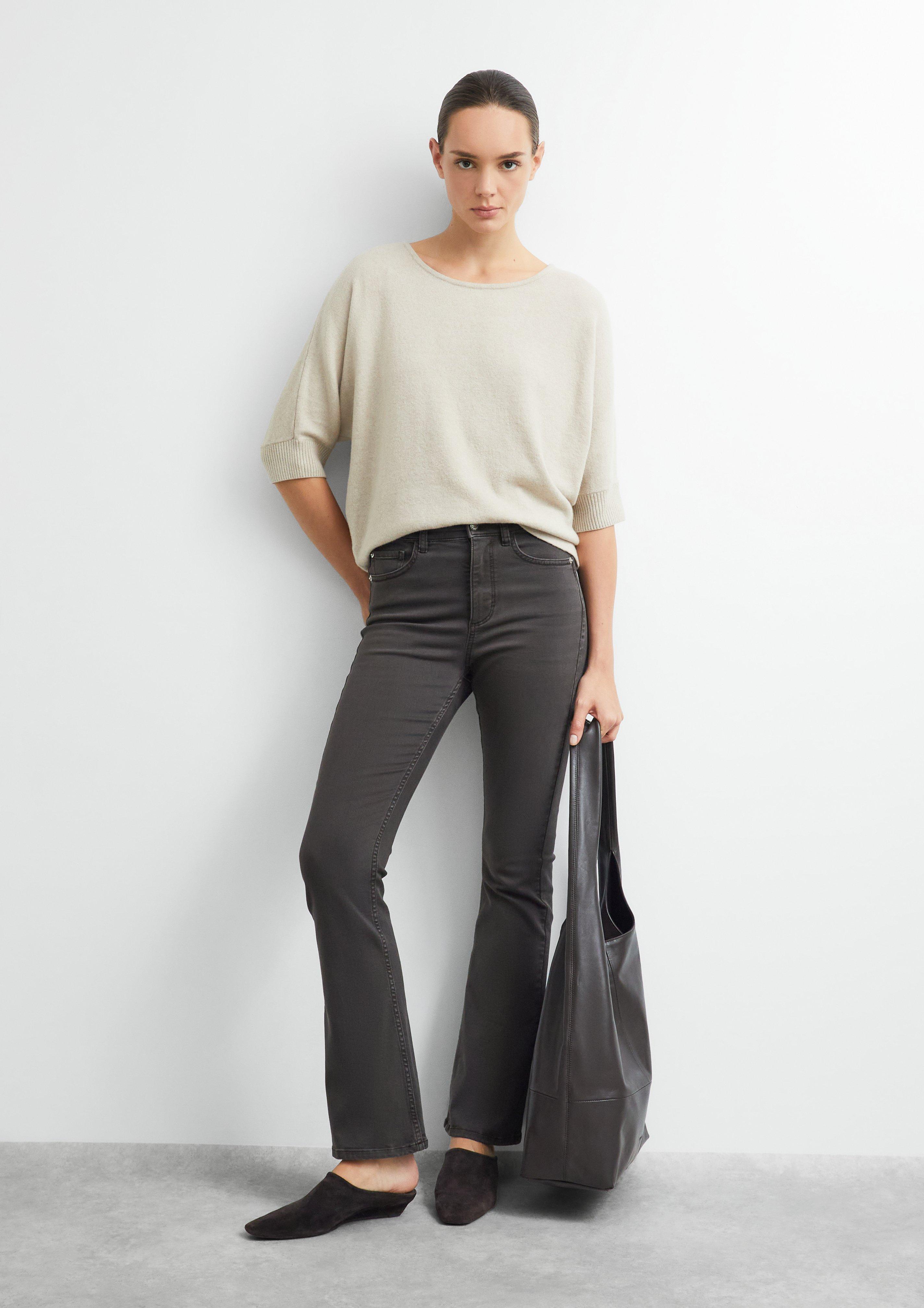 Pull en tricot en beige de COMMA