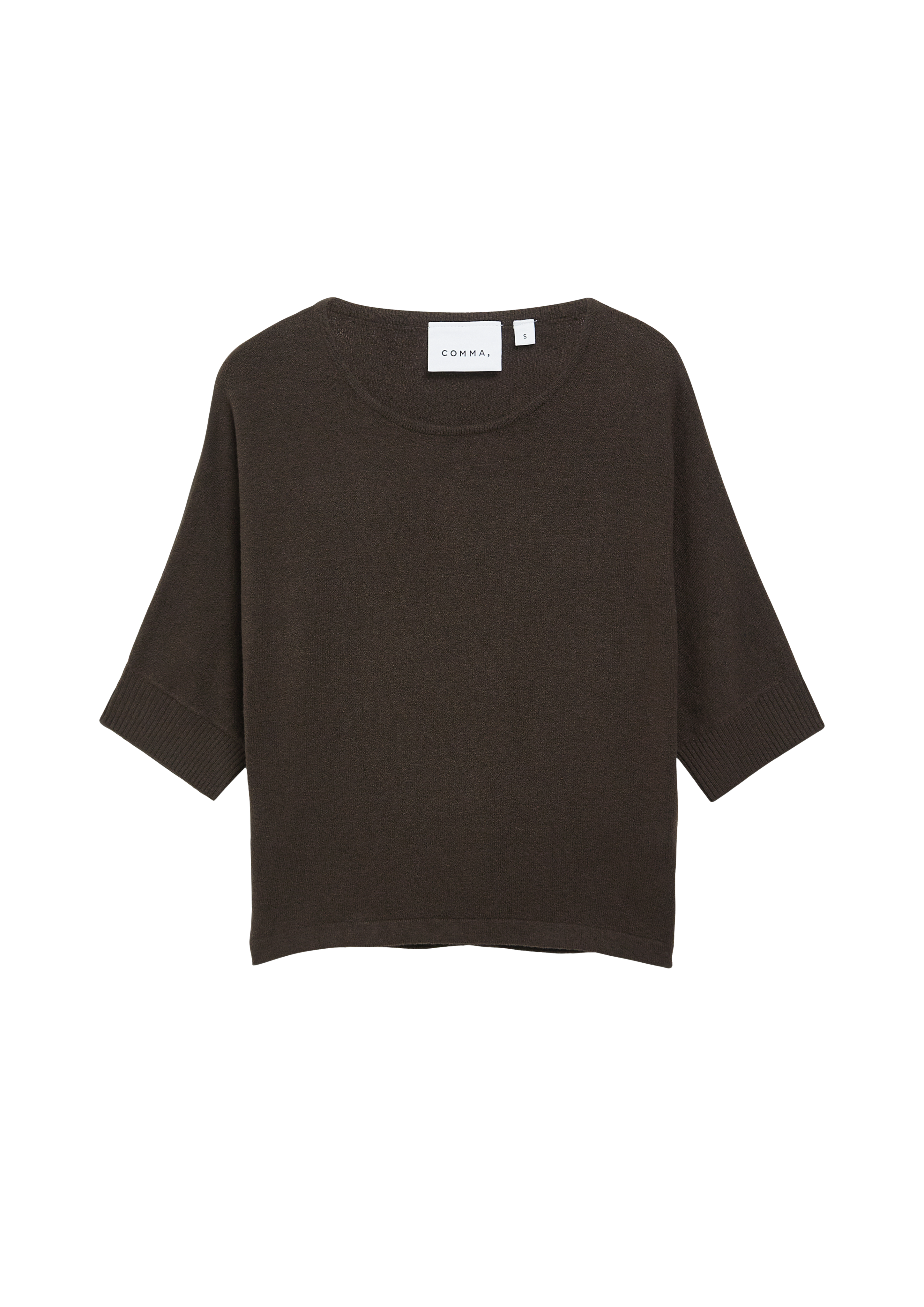 Zachte batwing-trui van een katoenmix