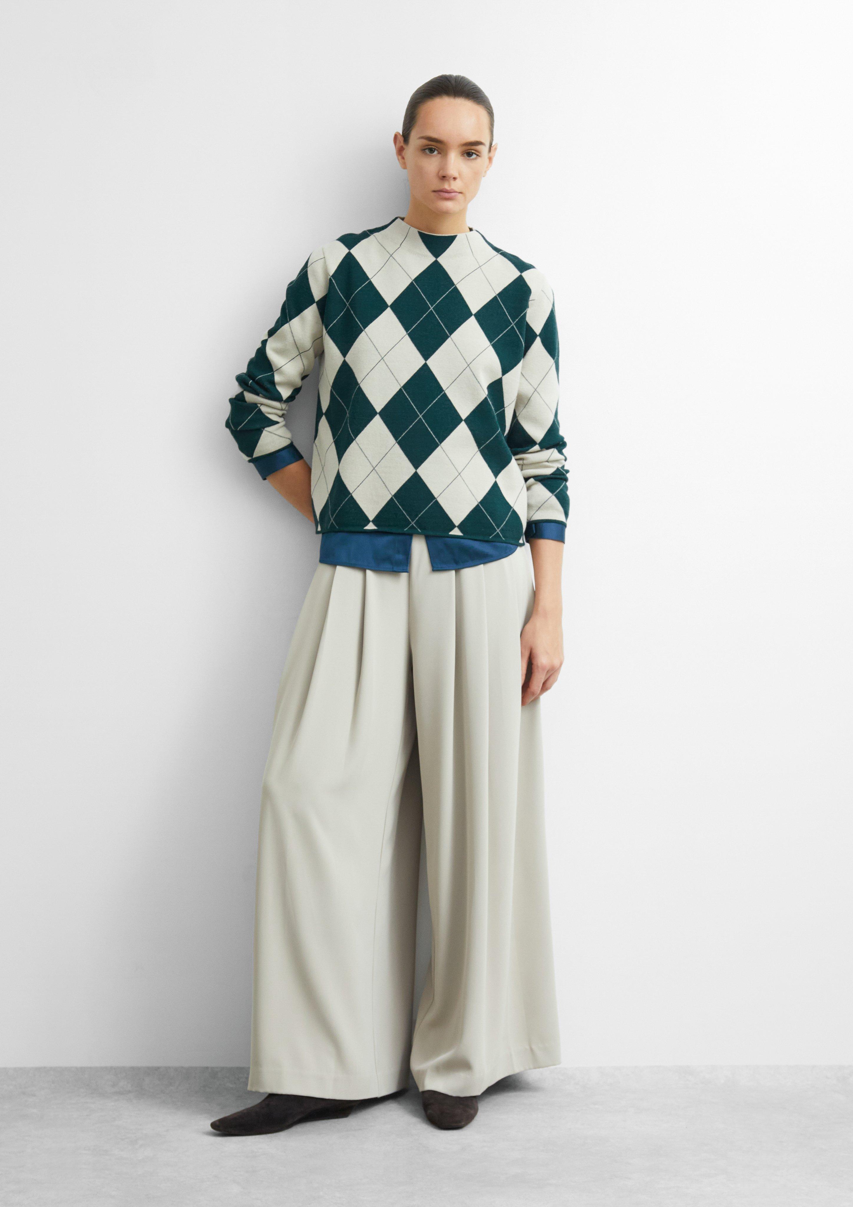 Pull en tricot en beige de COMMA