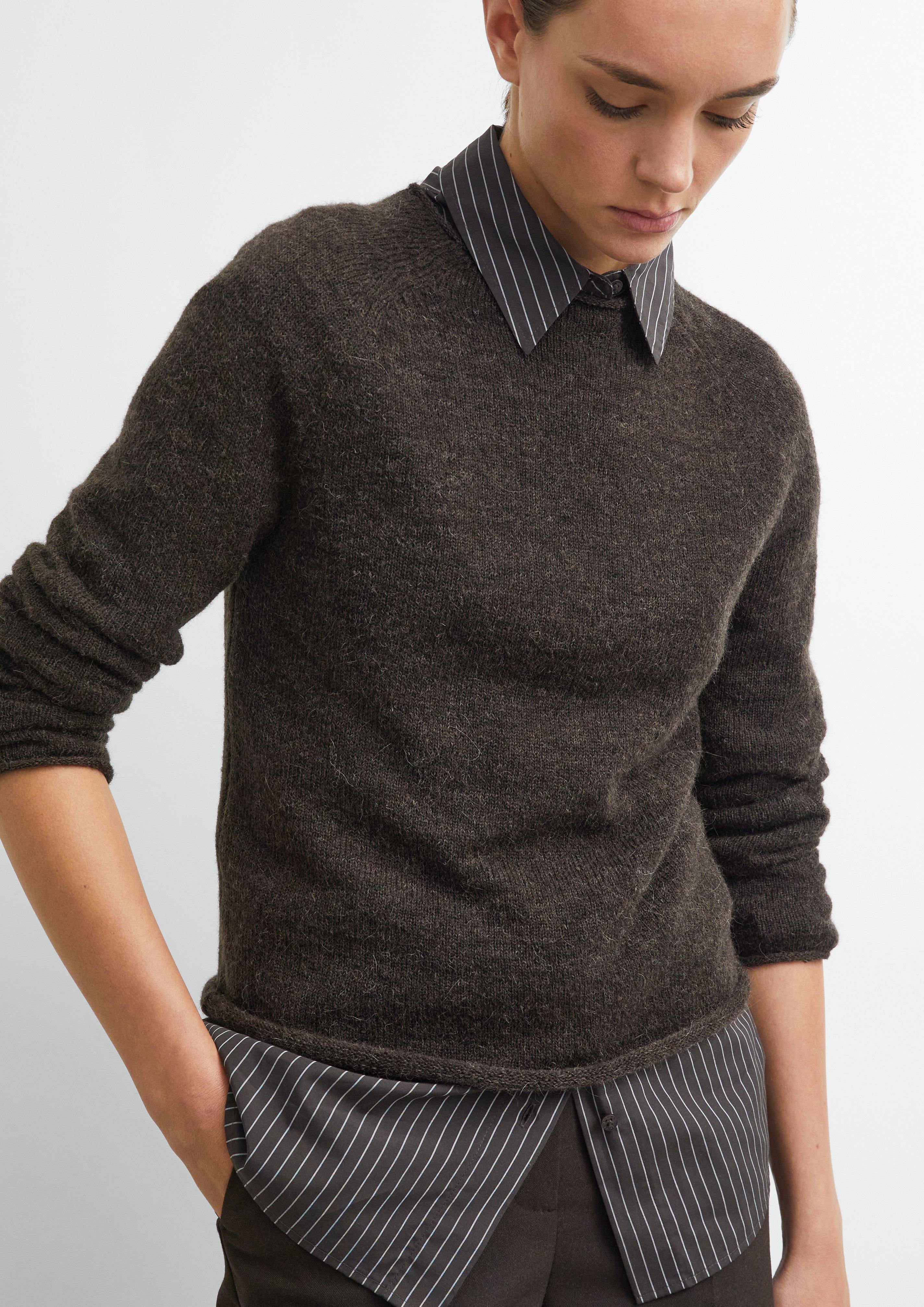 Damen Strickpullover in braun von comma