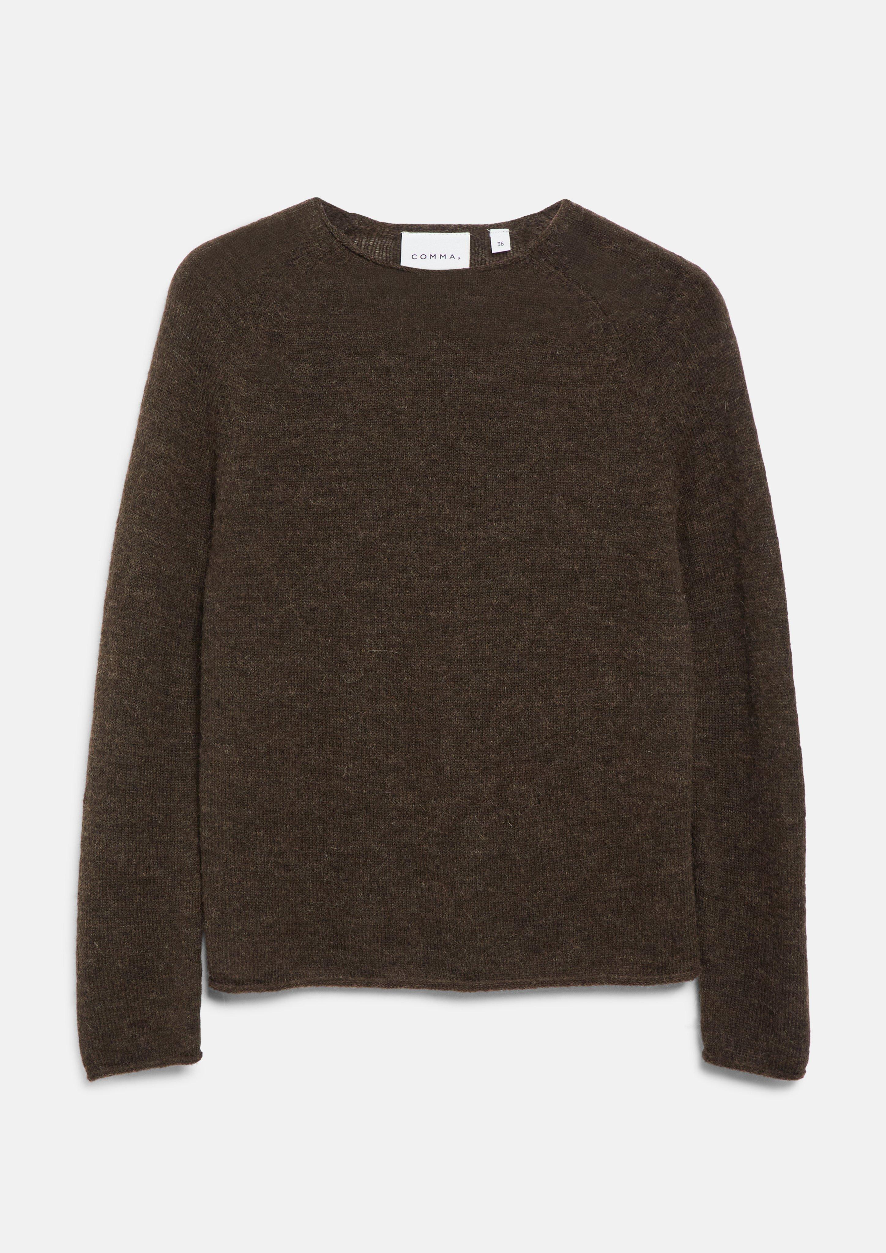 Damen Strickpullover in braun von comma