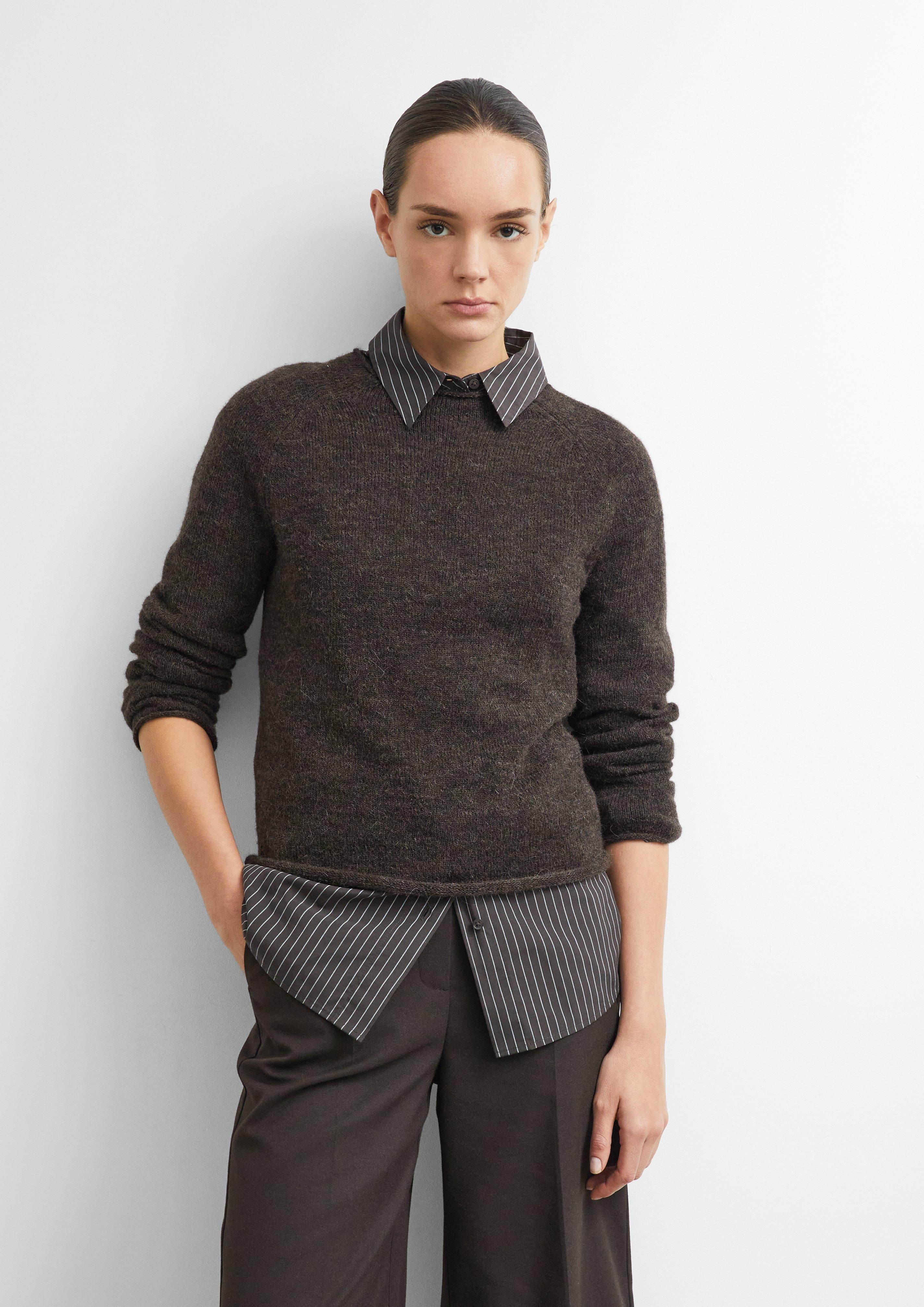 Damen Strickpullover in braun von comma