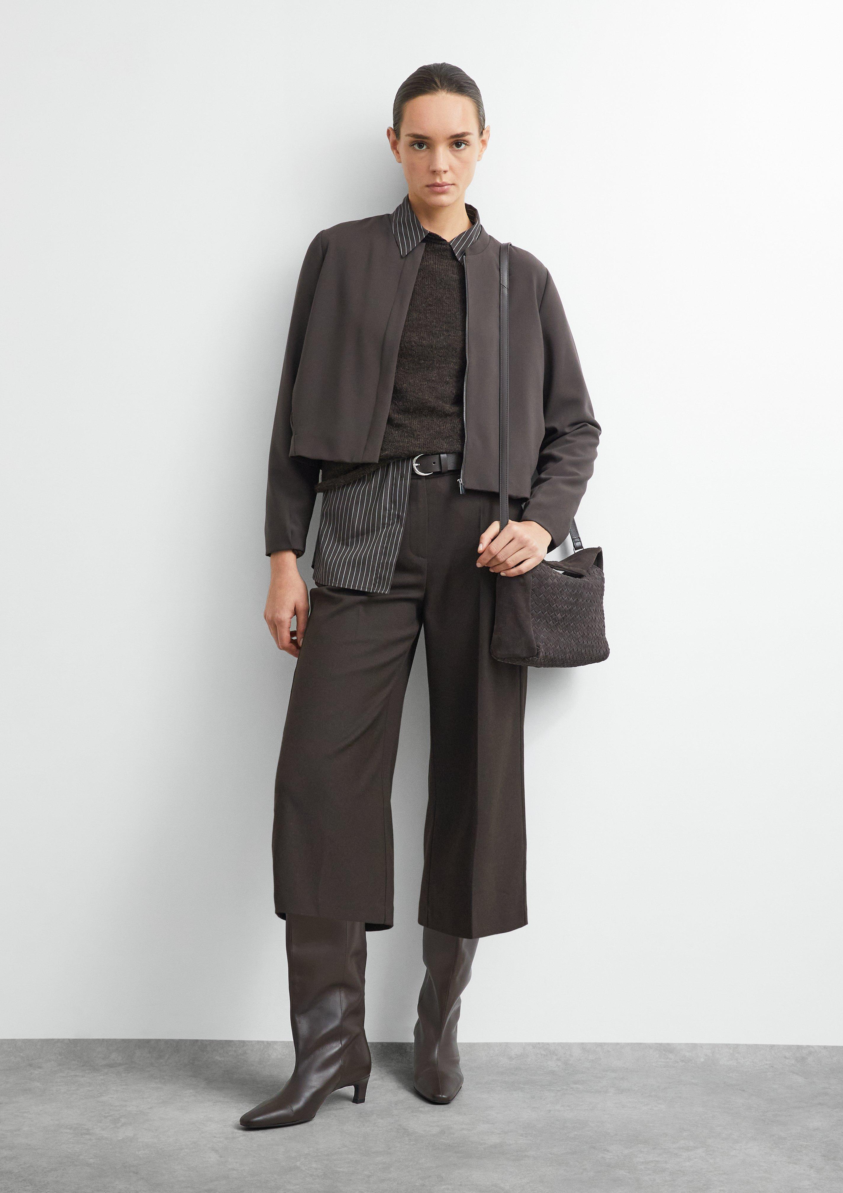 Damen Strickpullover in braun von comma