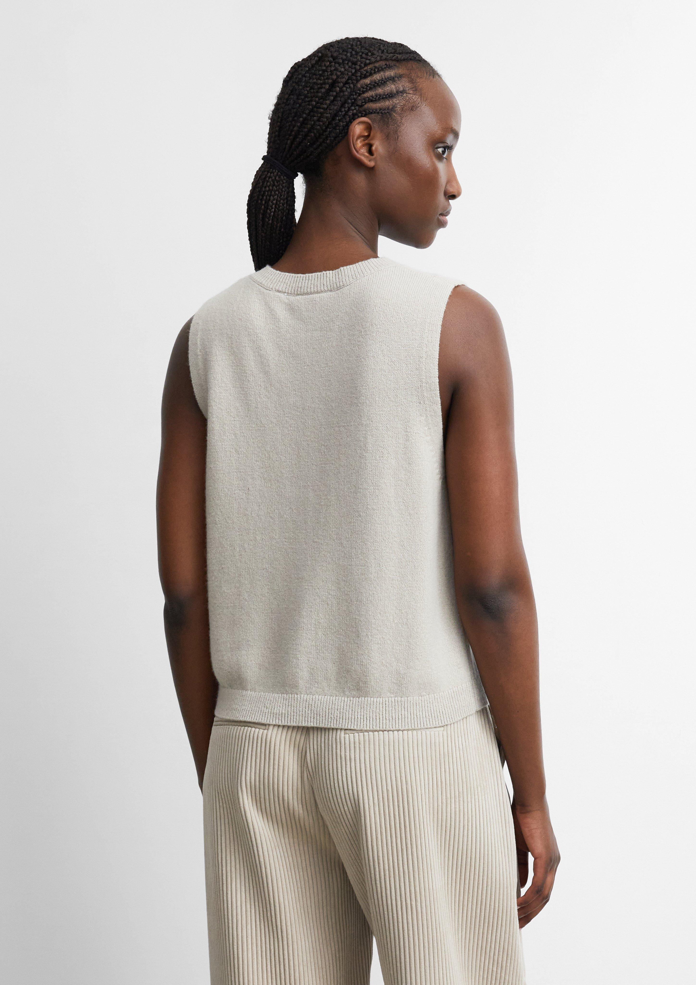Veste en tricot en beige de COMMA