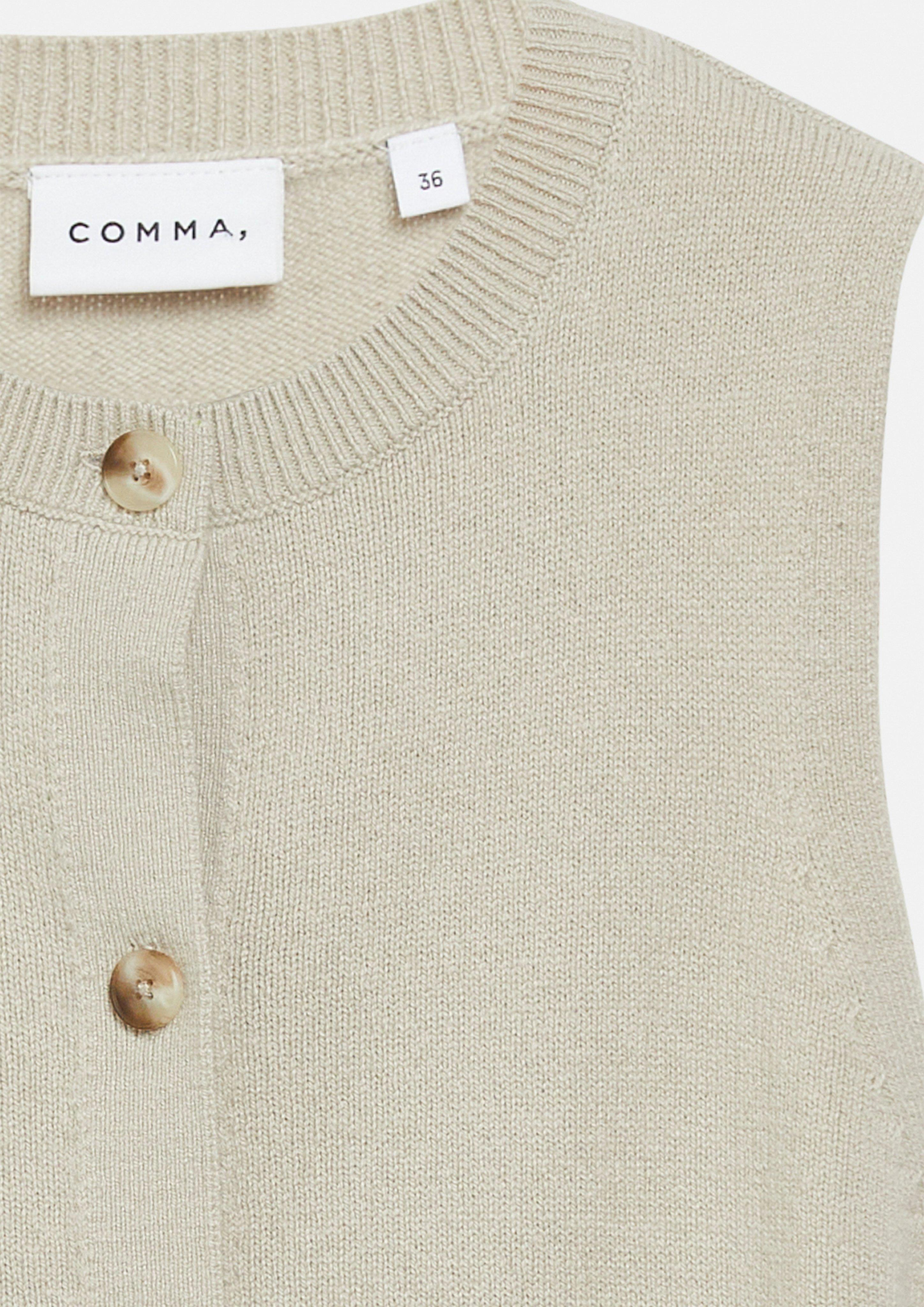 Veste en tricot en beige de COMMA