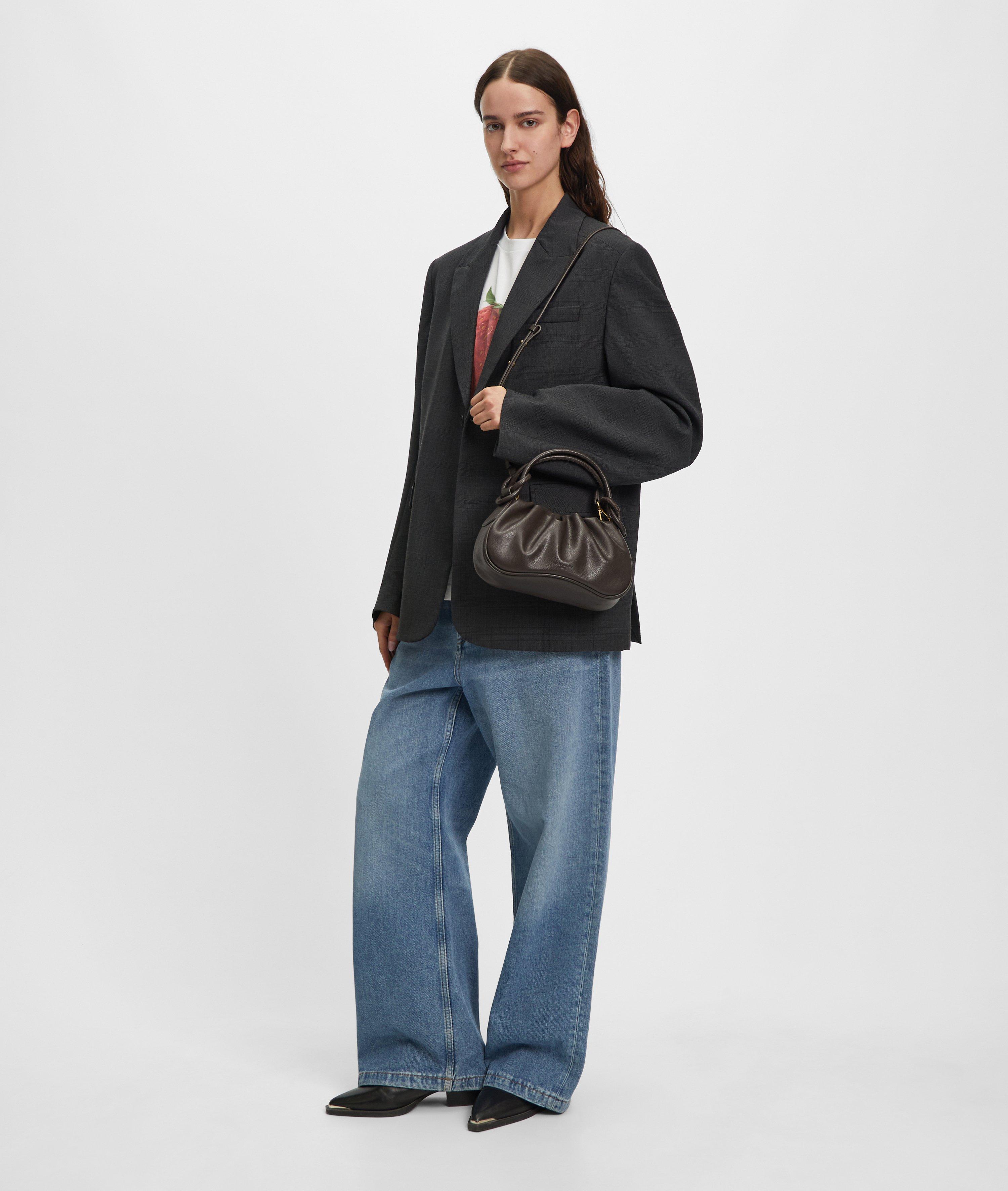 Mimi Hobo XS en brun & noir