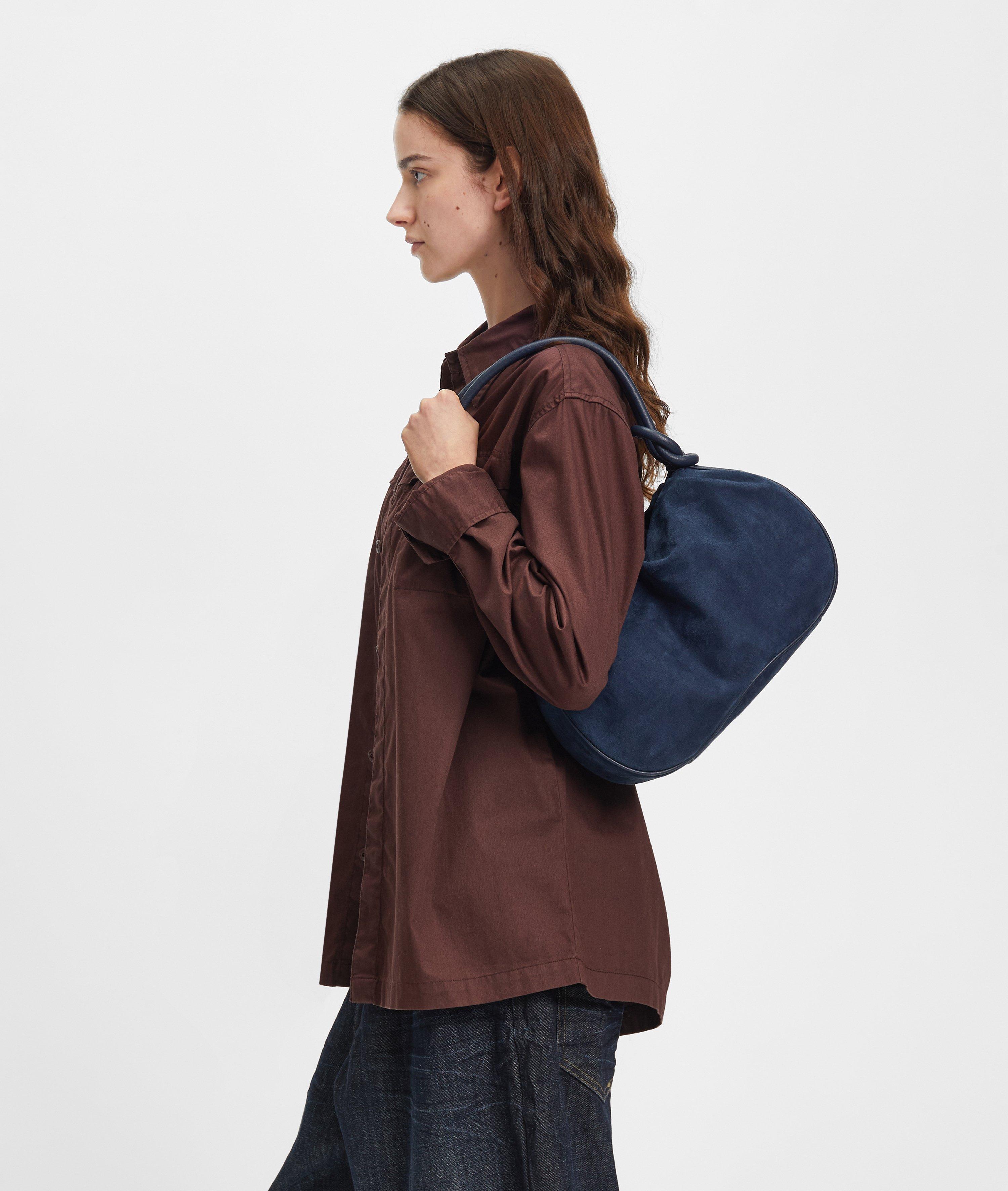 Mimi Hobo M in blau & beige