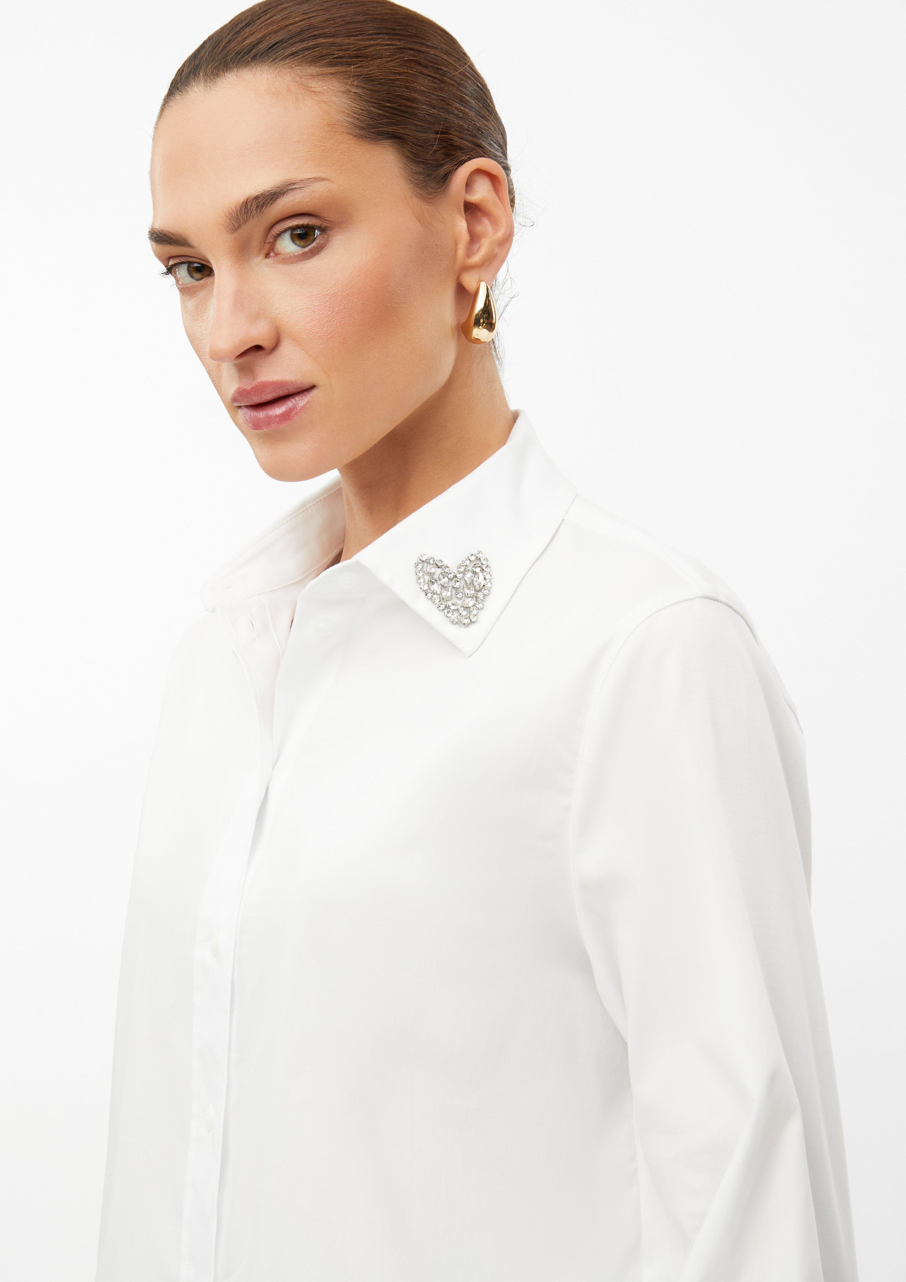 Dames Bluse in wit van s.Oliver BLACK LABEL