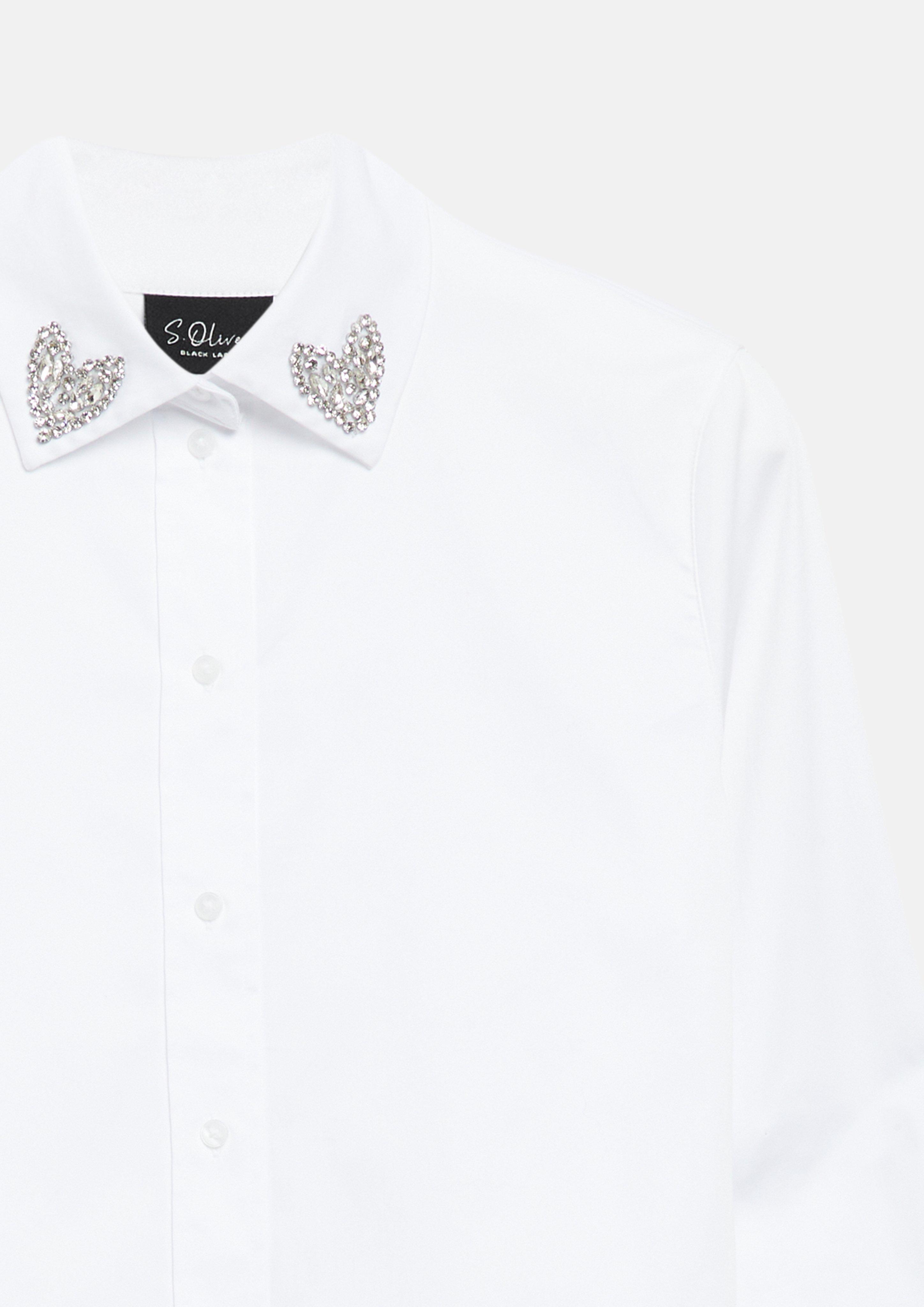 Dames Bluse in wit van s.Oliver BLACK LABEL