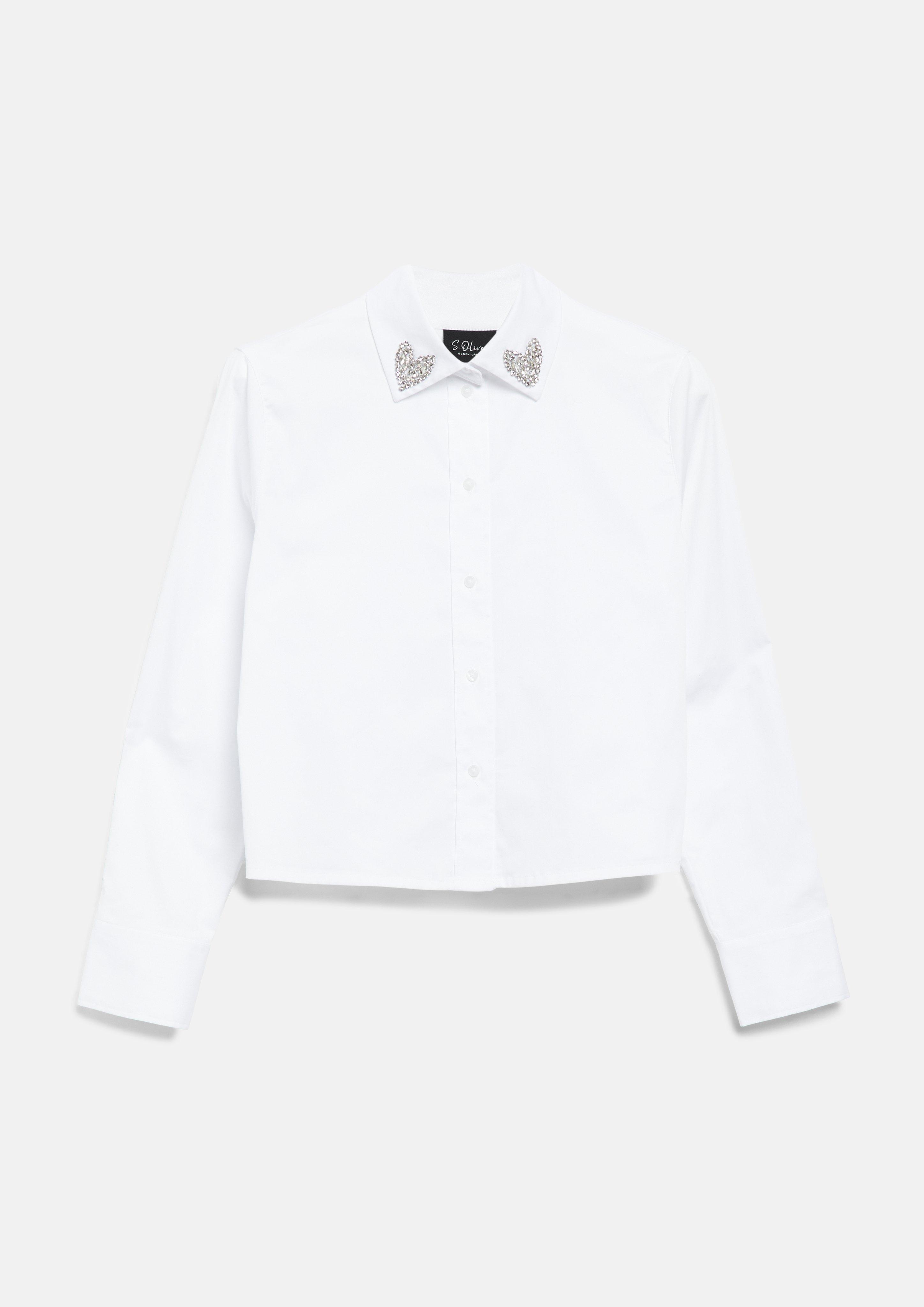 Dames Bluse in wit van s.Oliver BLACK LABEL