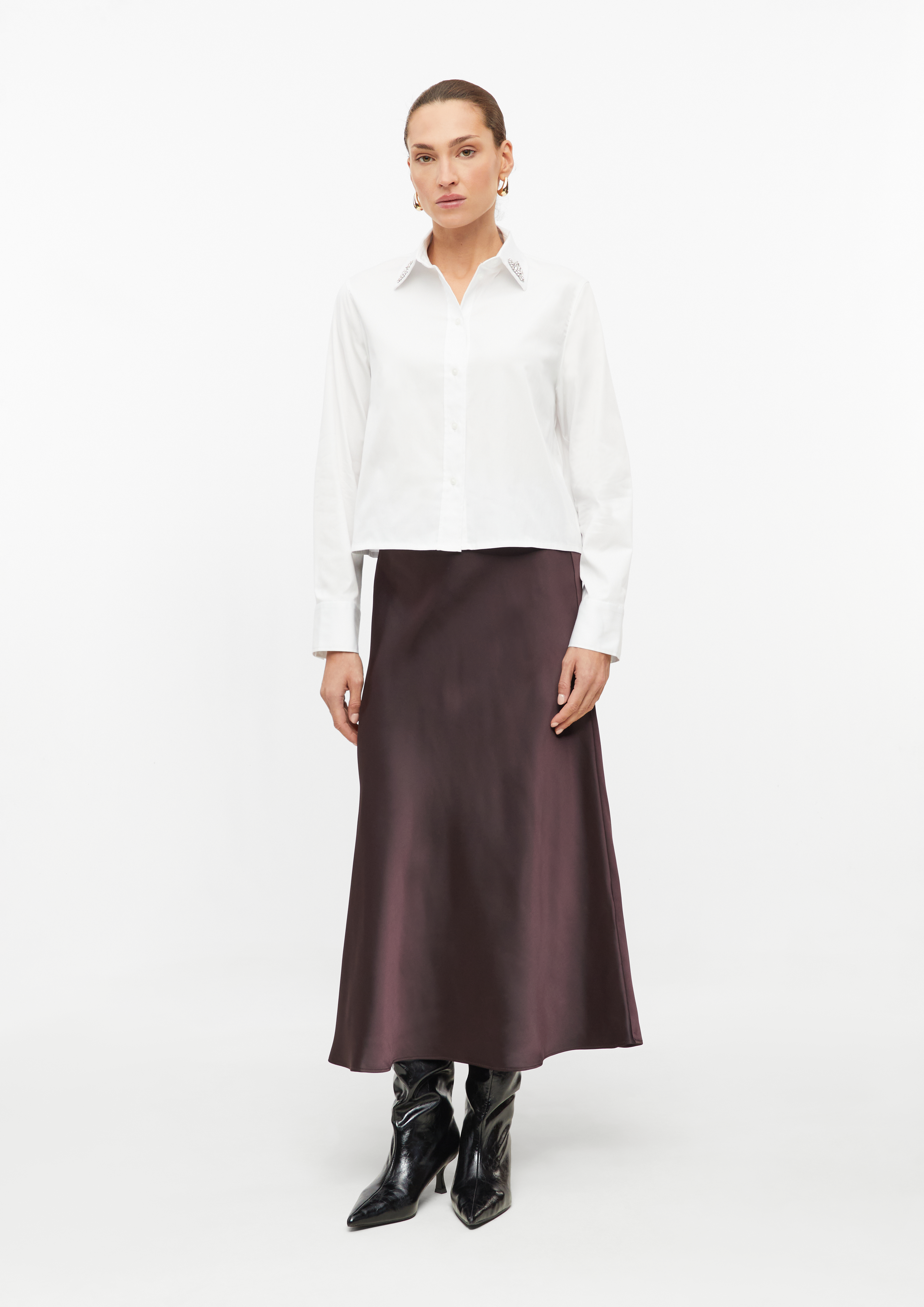 Dames Bluse in wit van s.Oliver BLACK LABEL