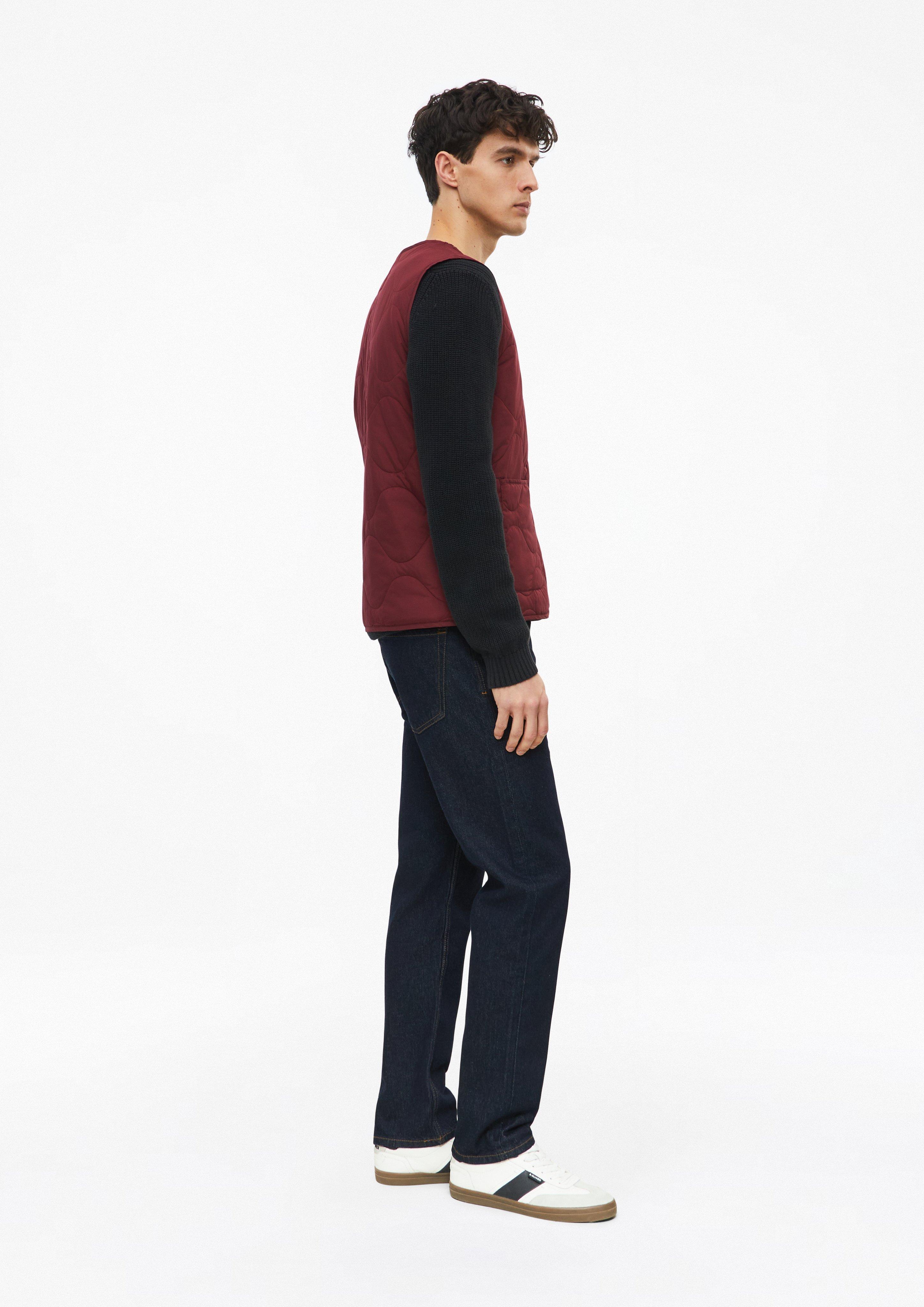 Men Lightweight quilted vest with patch pockets in red by s.Oliver