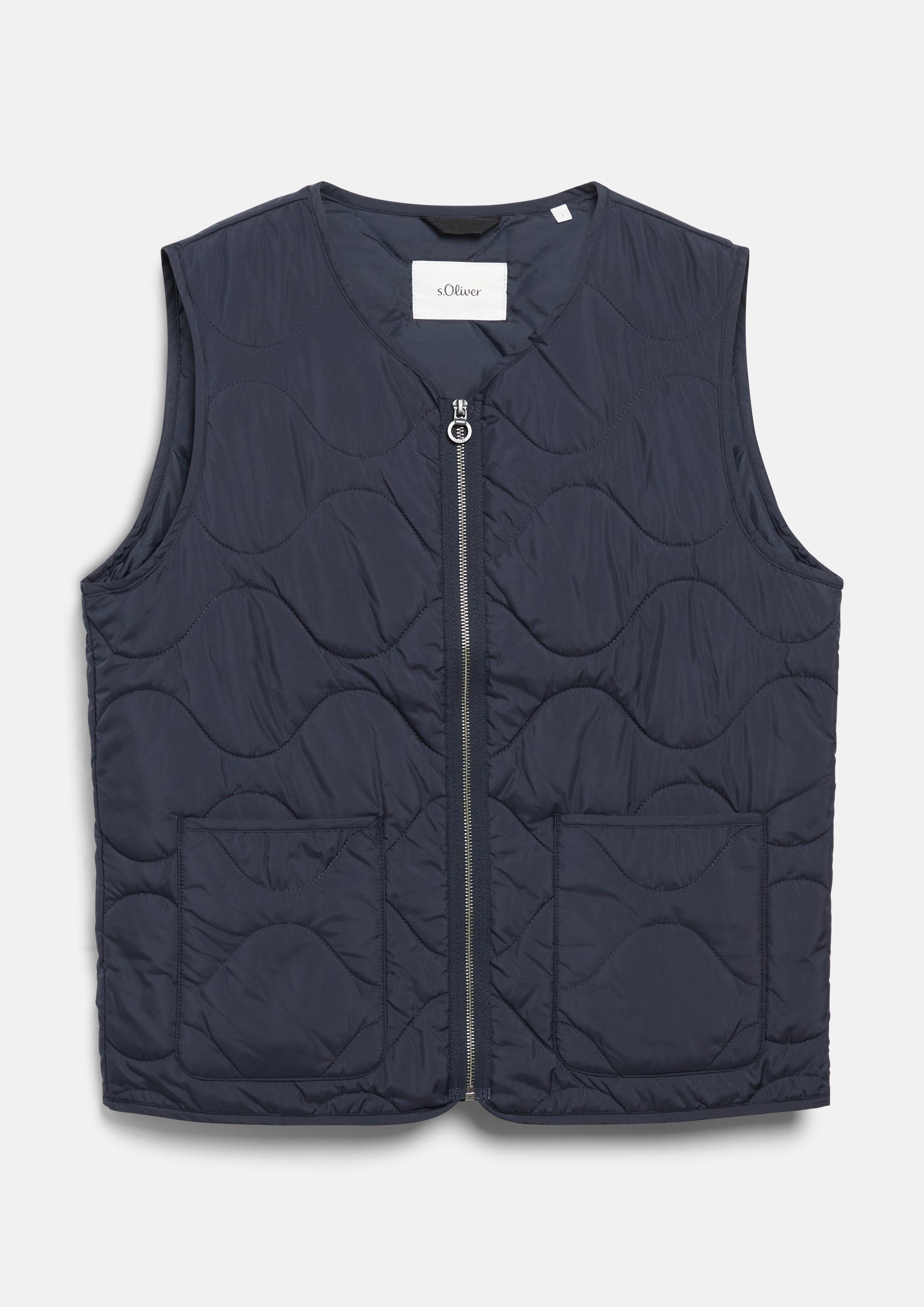 Hommes Gilet d'extérieur en bleu de s.Oliver