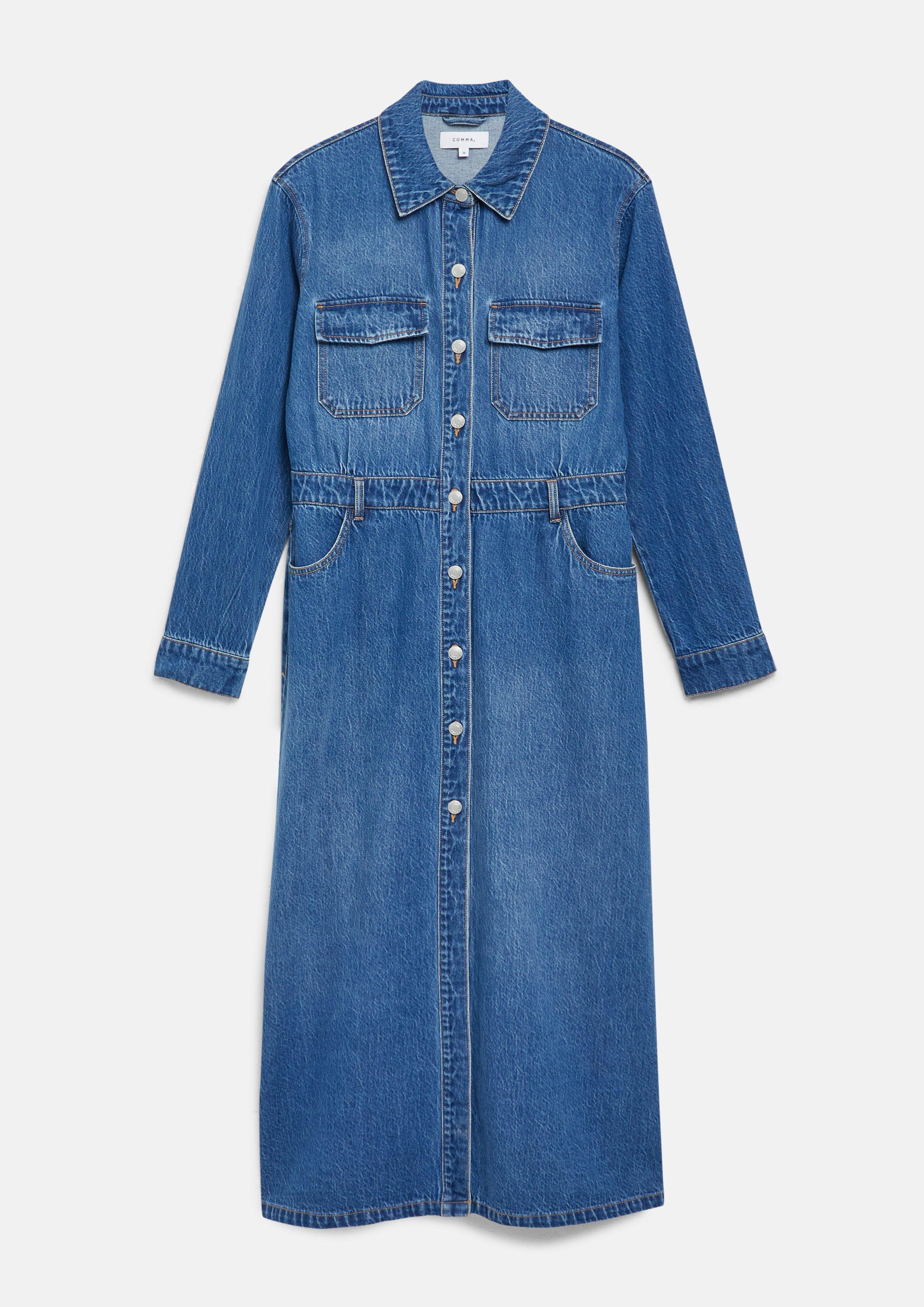 Kleid in blau von COMMA