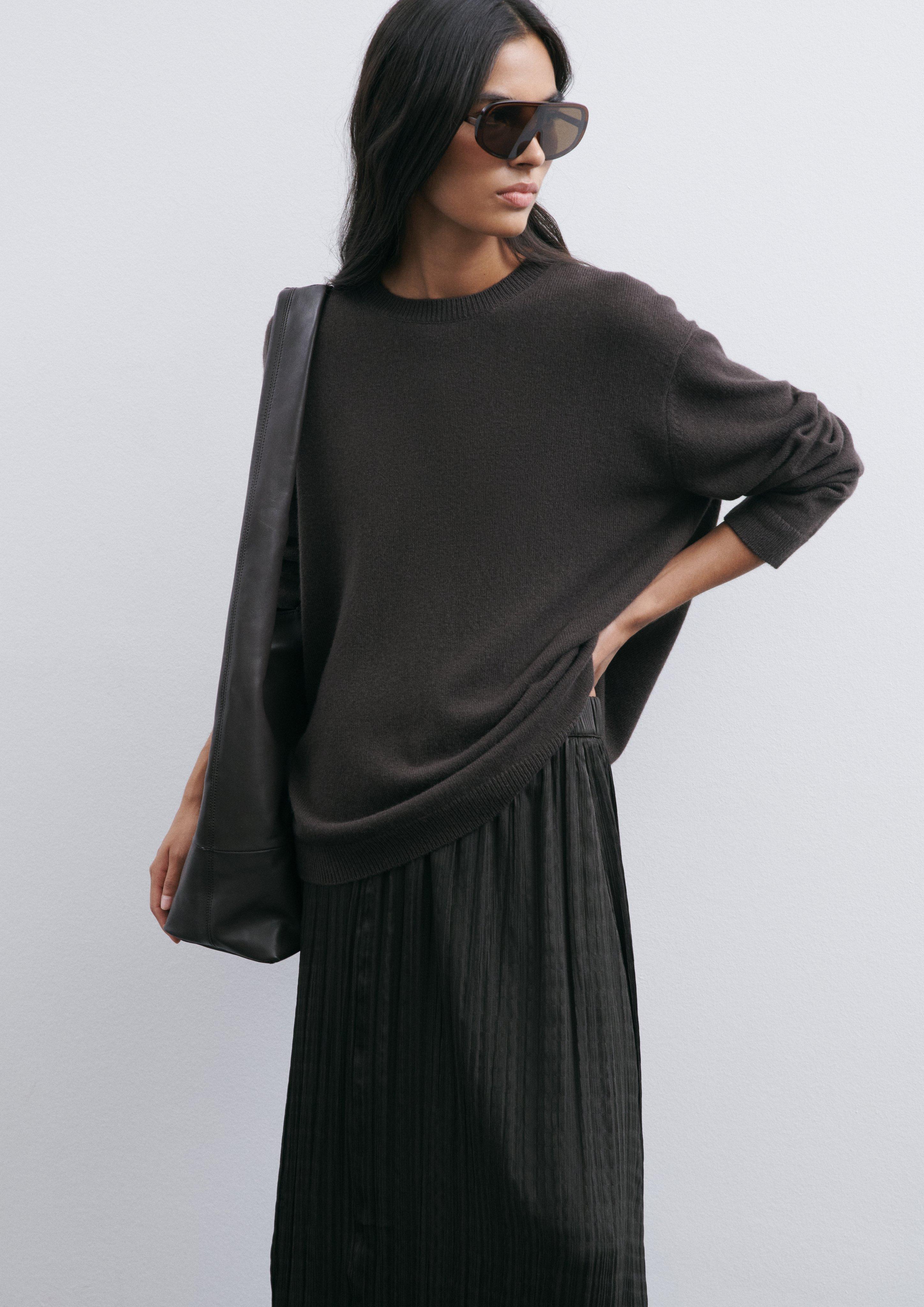 Pull en tricot en brun de COMMA