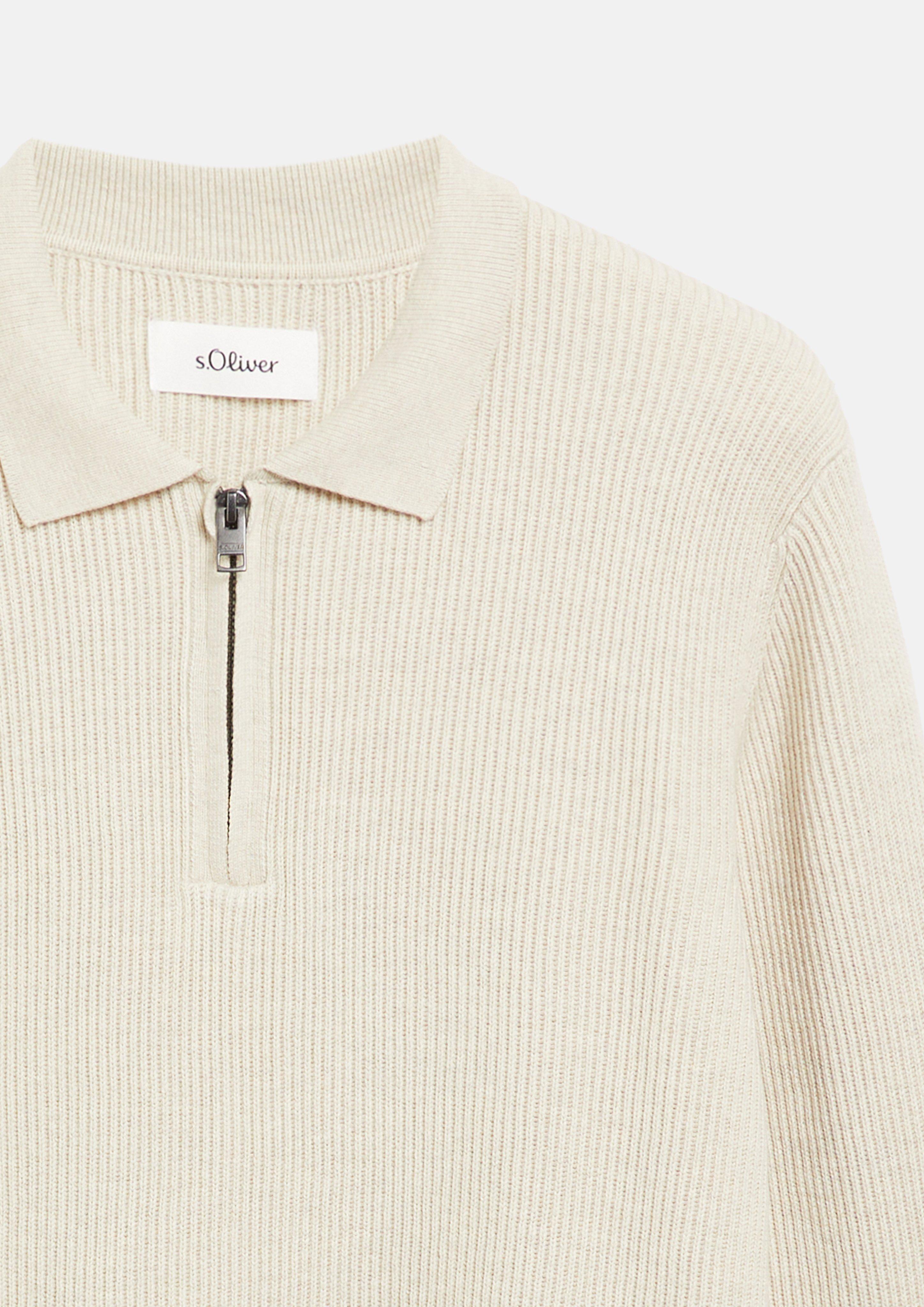 Hommes Pull en tricot en beige de s.Oliver