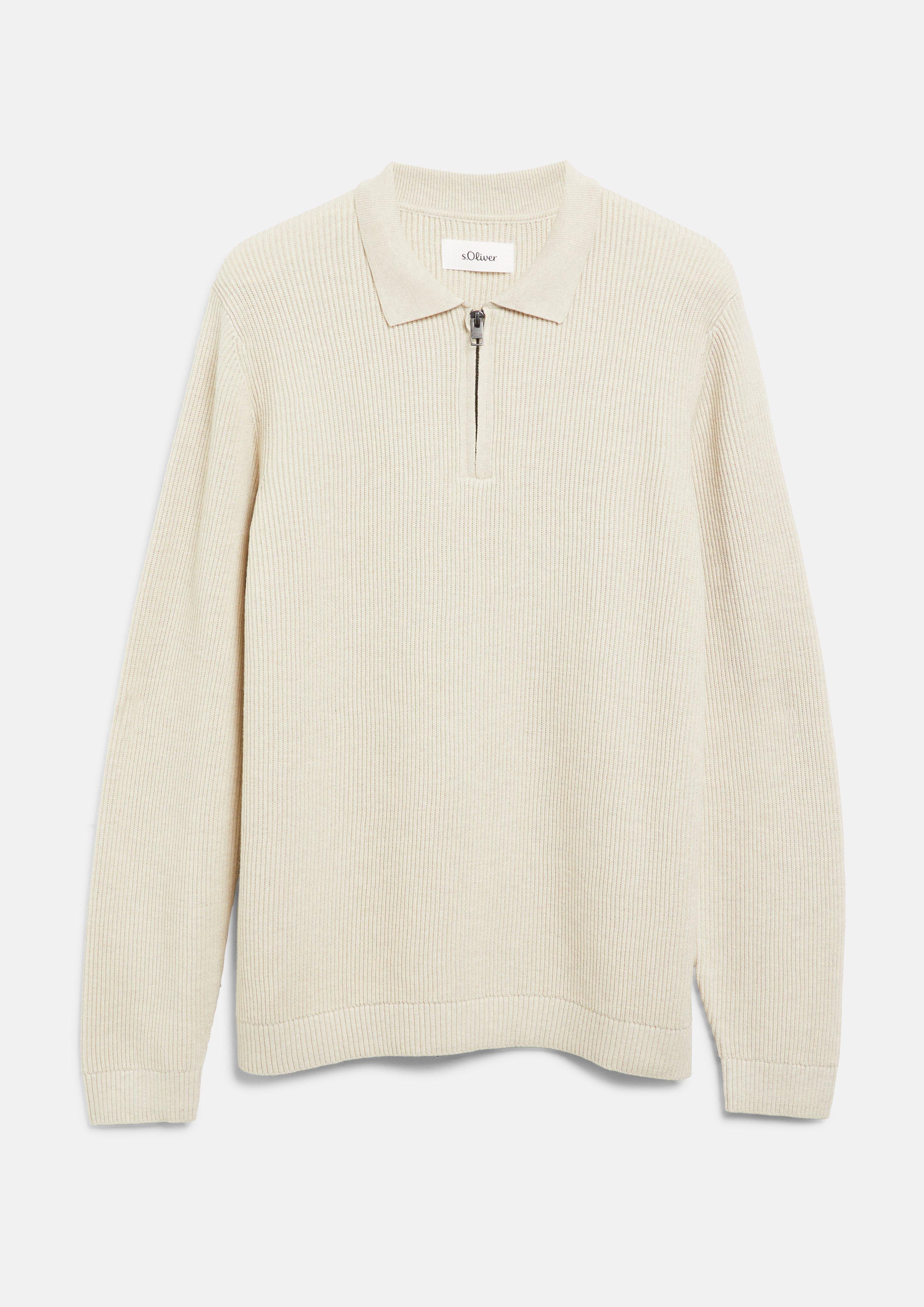 Hommes Pull en tricot en beige de s.Oliver