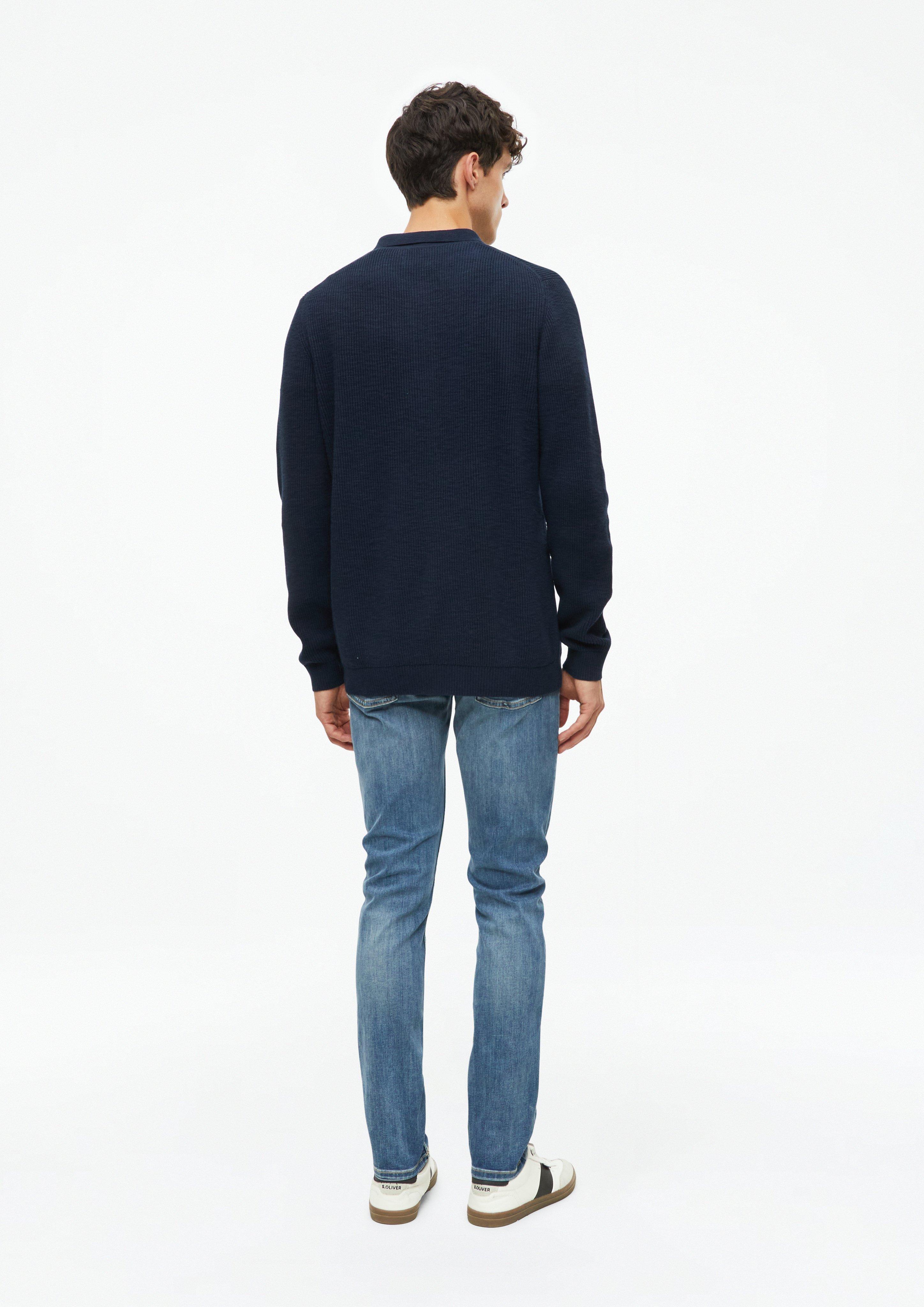 Men Knitted pullover in blue by s.Oliver