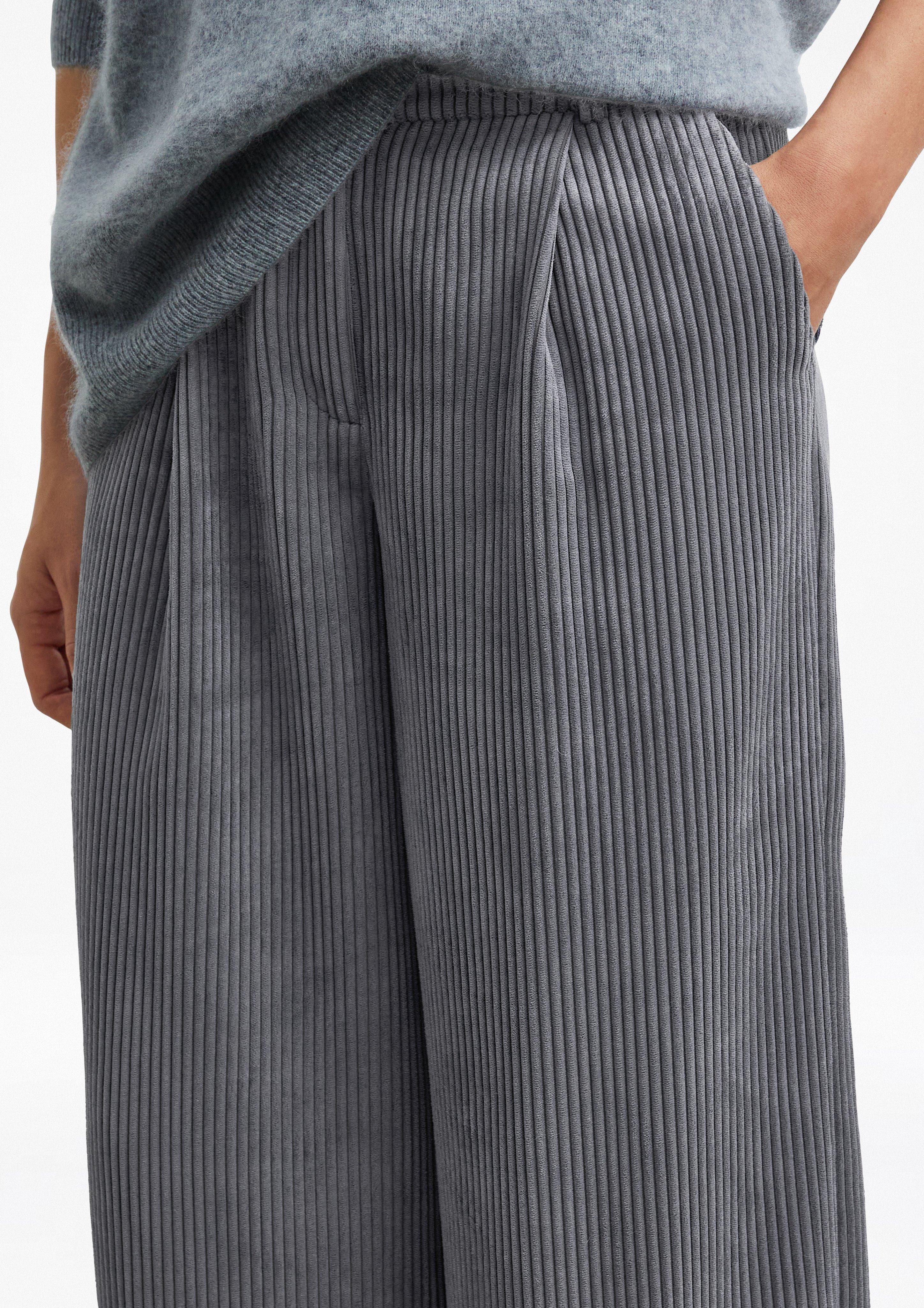 Women Trousers in grey by COMMA