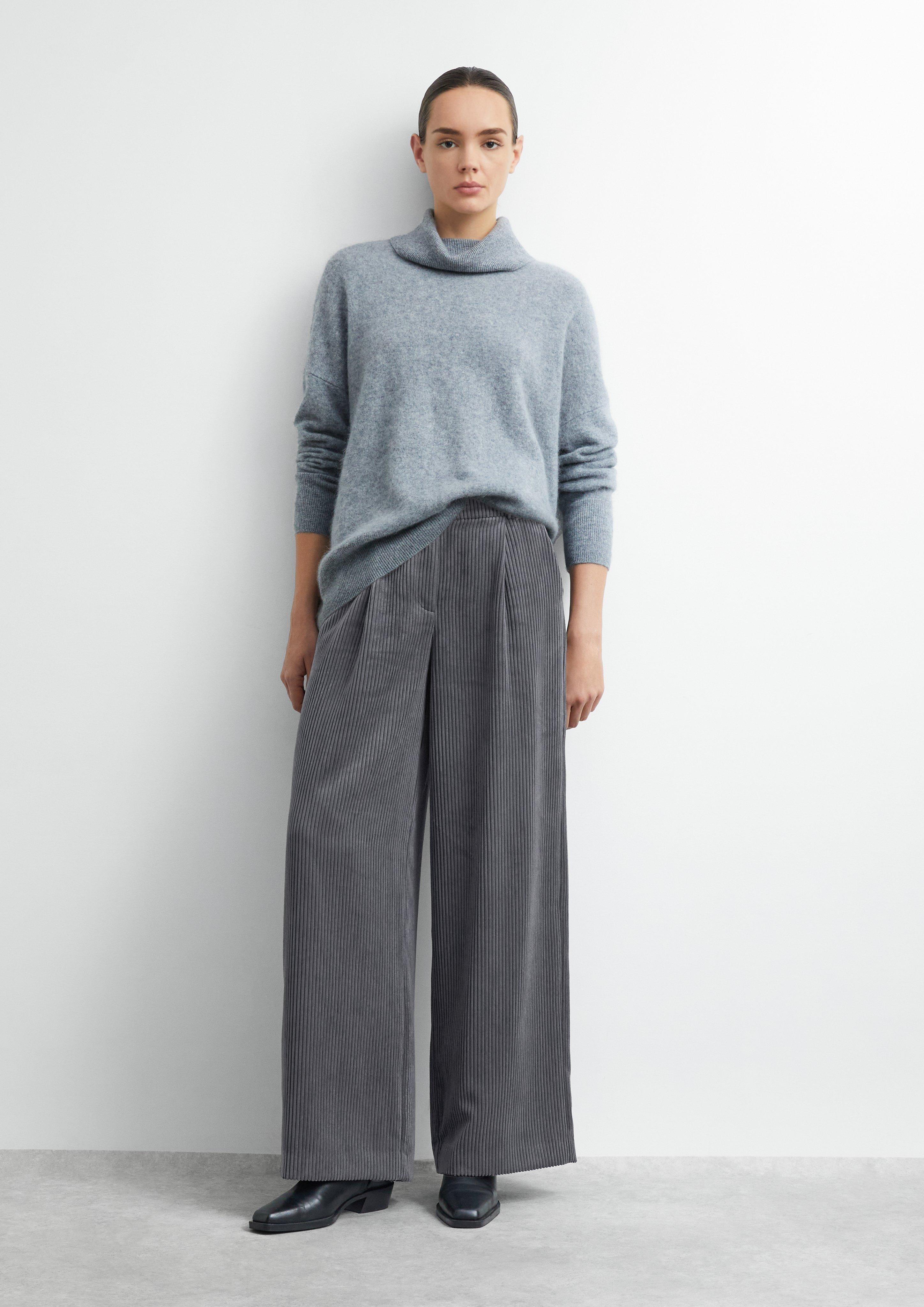 Trousers in dark grey by COMMA